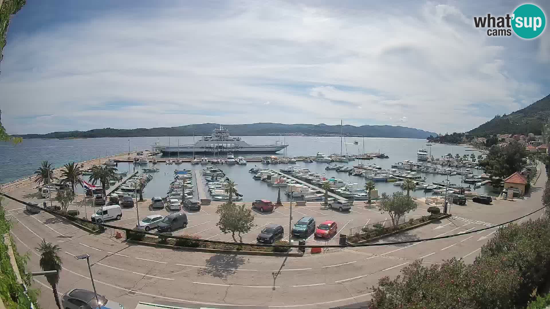 Webcam Orebić Riva – Ferry to Korčula Live