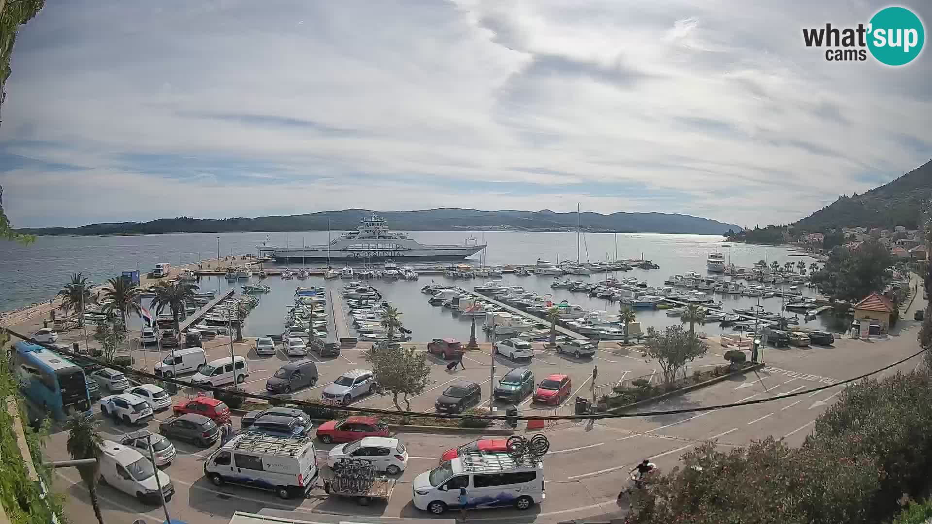 Webcam Orebić Riva – Ferry vers Korčula en direct
