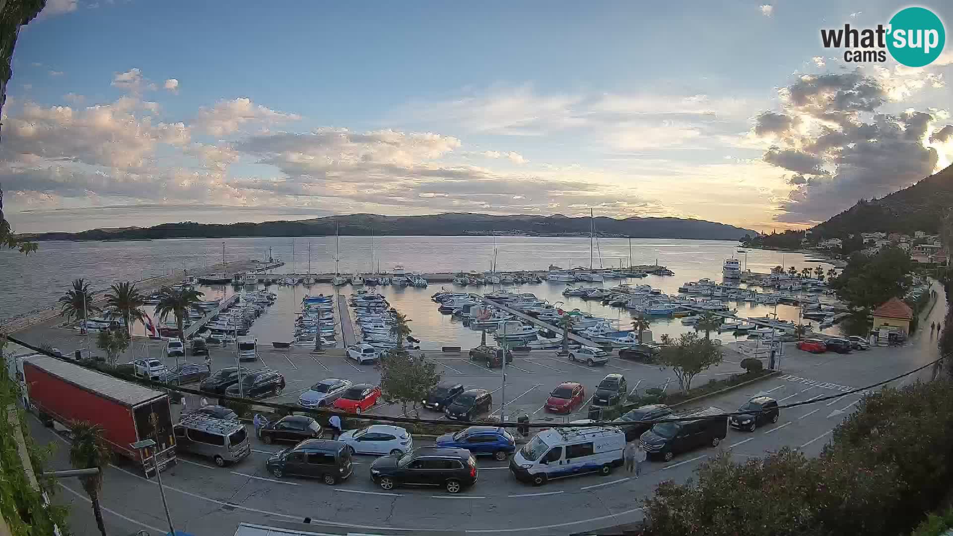 Webcam Orebić Uferpromenade – Fähre nach Korčula Live