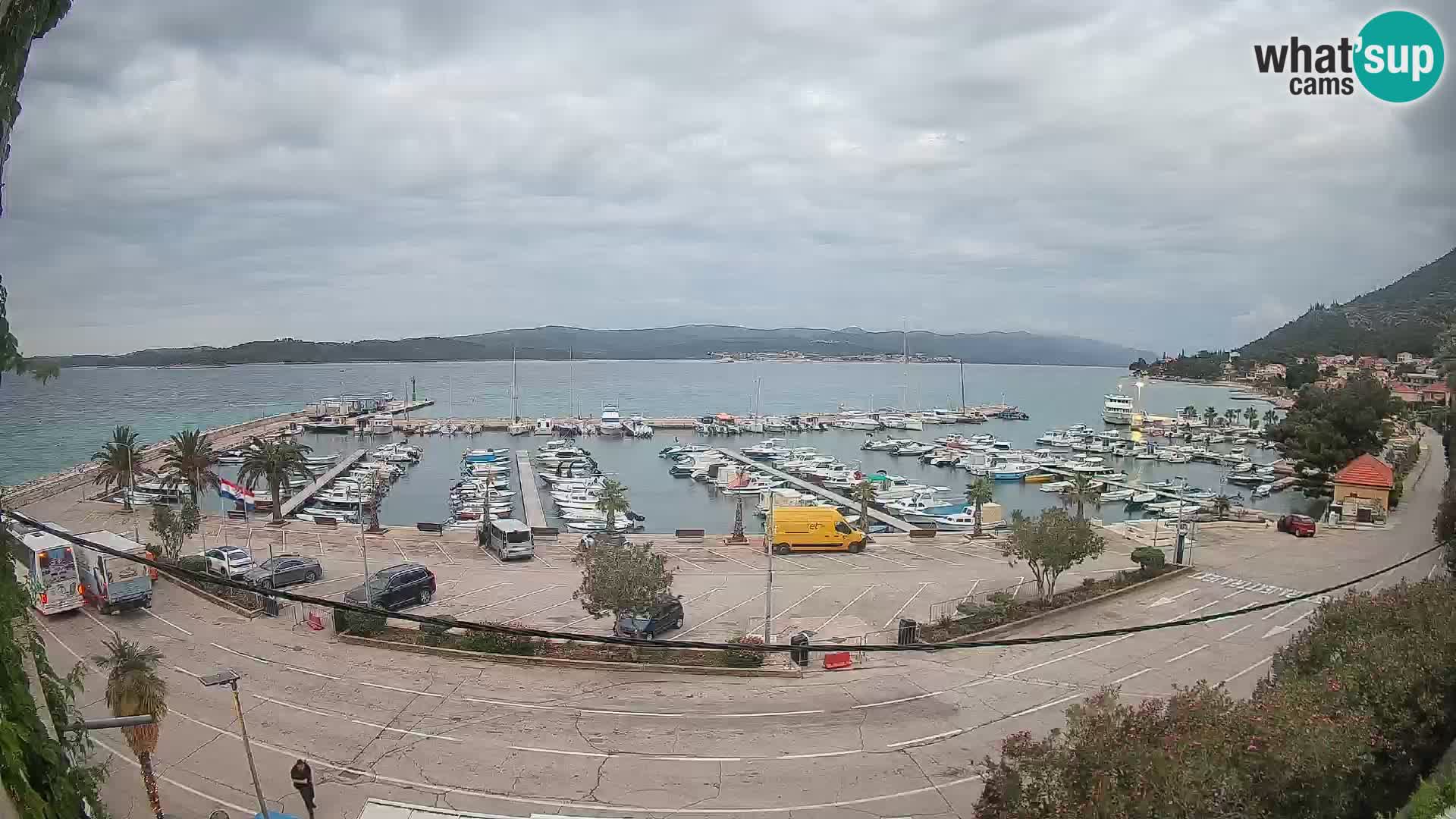 Webcam Orebić Uferpromenade – Fähre nach Korčula Live