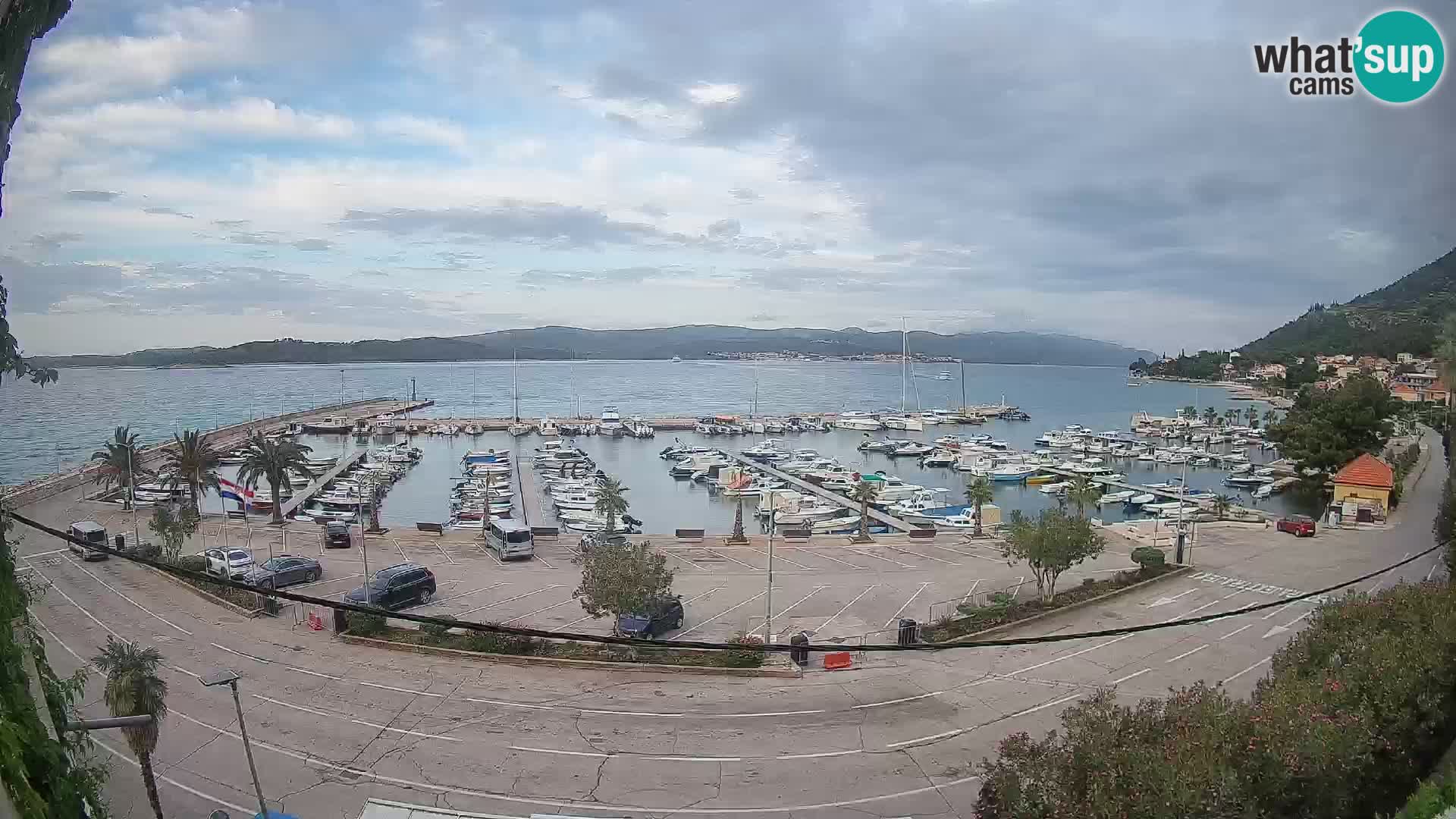 Webcam Orebić Riva – Ferry a Korčula en vivo