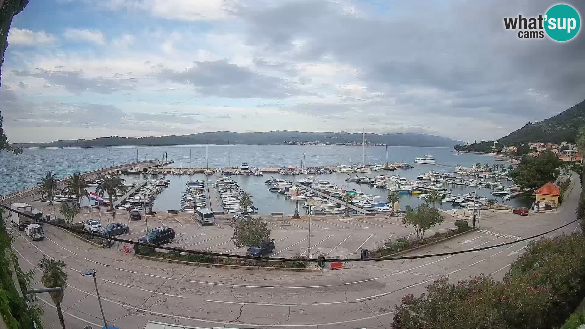 Webcam Orebić Riva – Ferry to Korčula Live