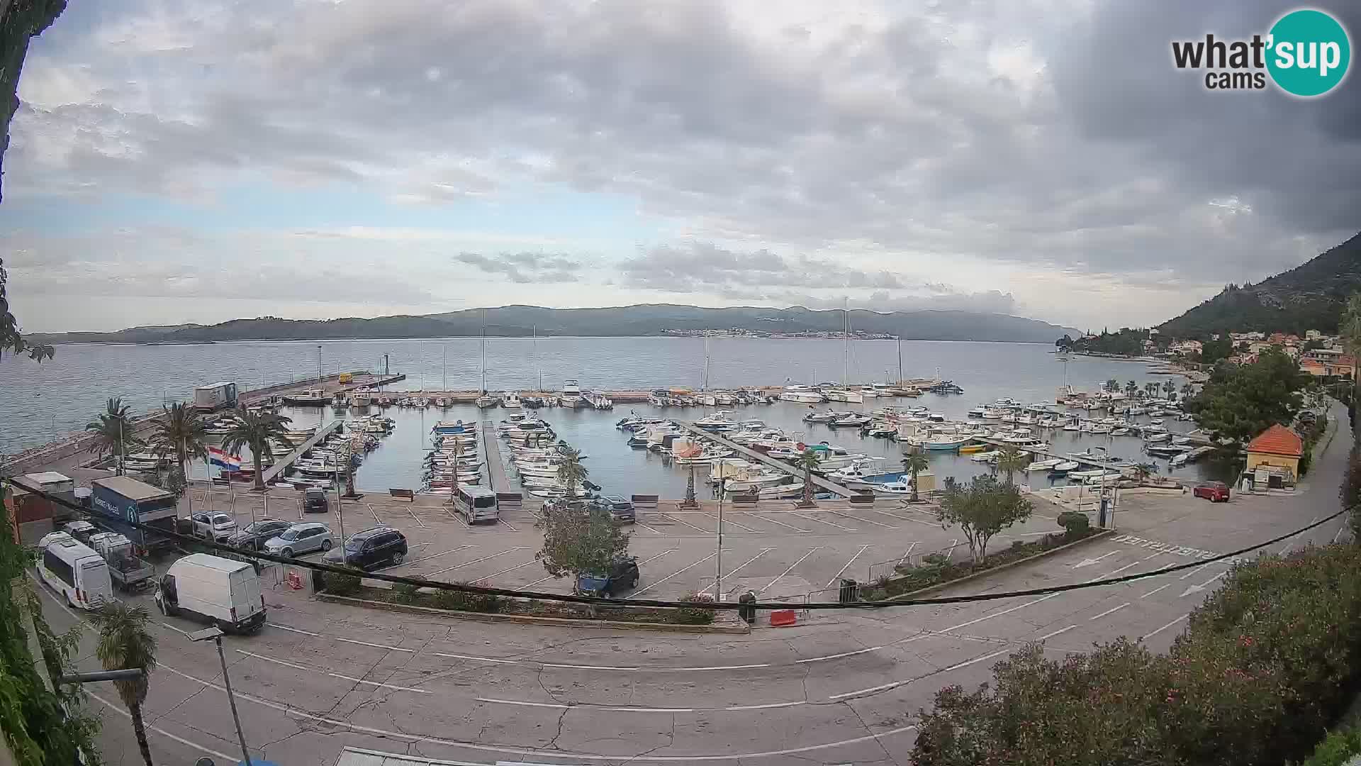 Webcam Orebić Riva – Ferry vers Korčula en direct