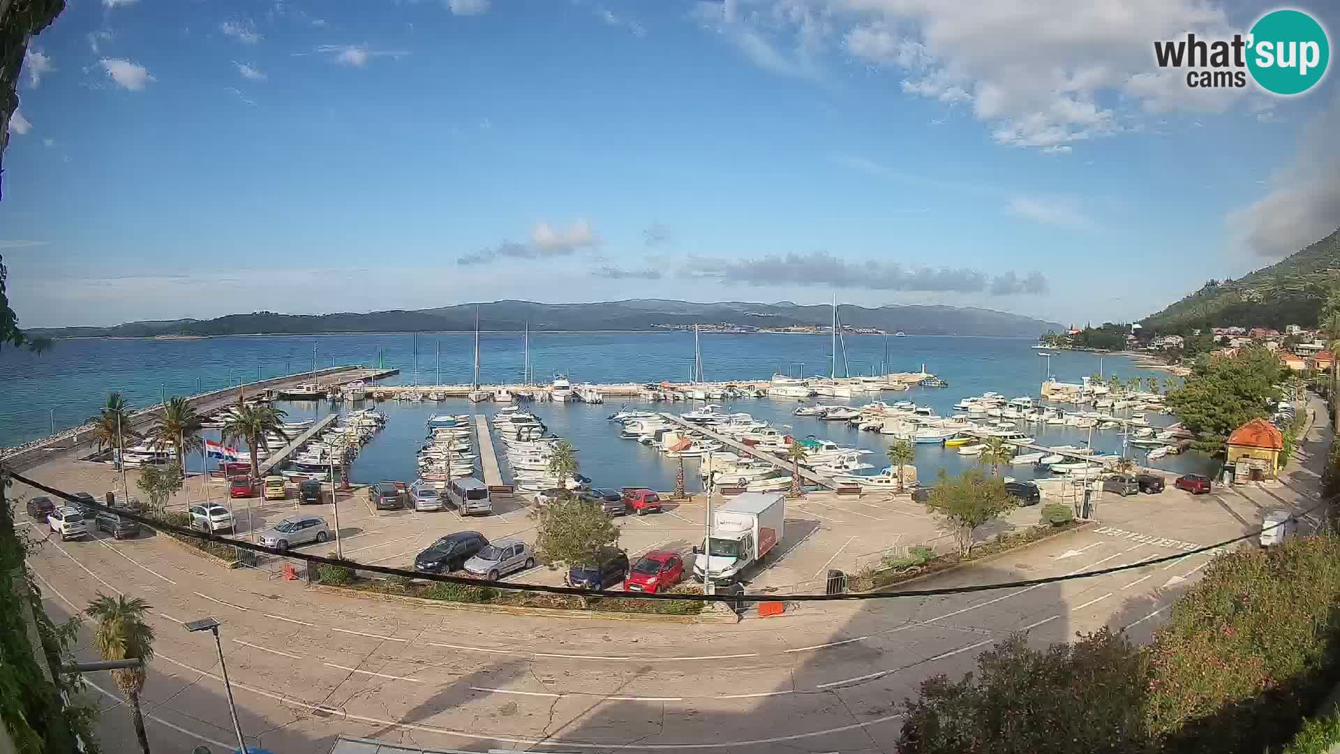 Webcam Orebić Uferpromenade – Fähre nach Korčula Live