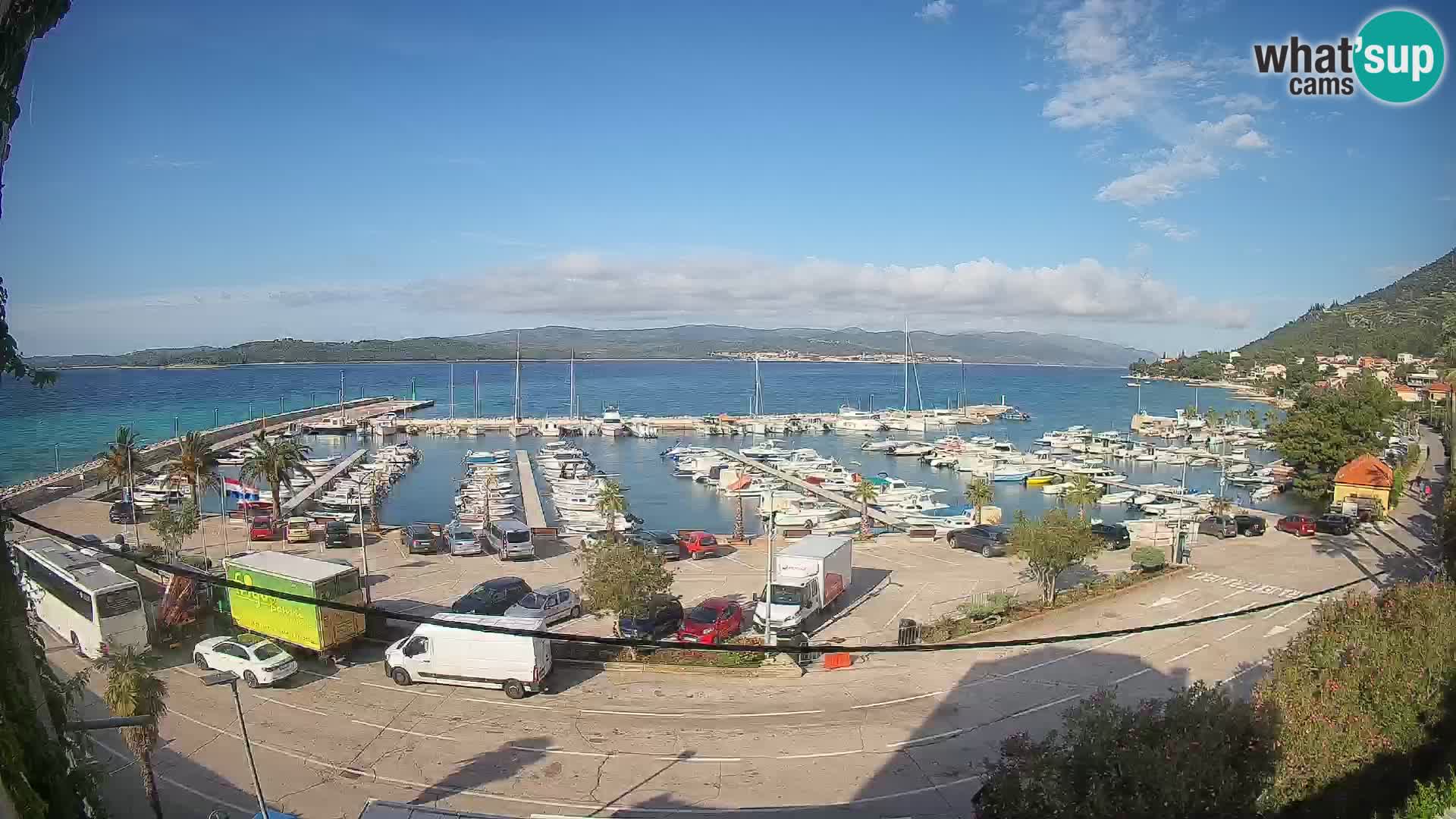 Webcam Orebić Uferpromenade – Fähre nach Korčula Live