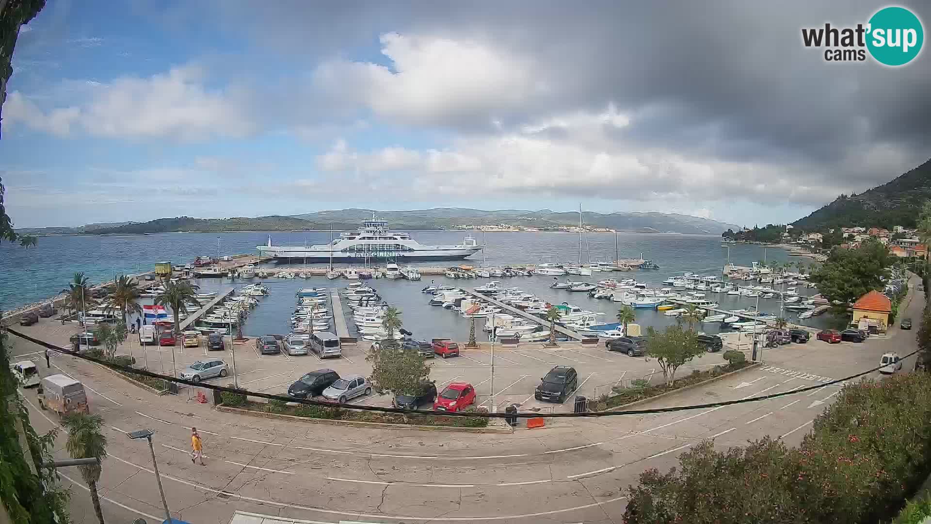 Webcam Orebić Uferpromenade – Fähre nach Korčula Live