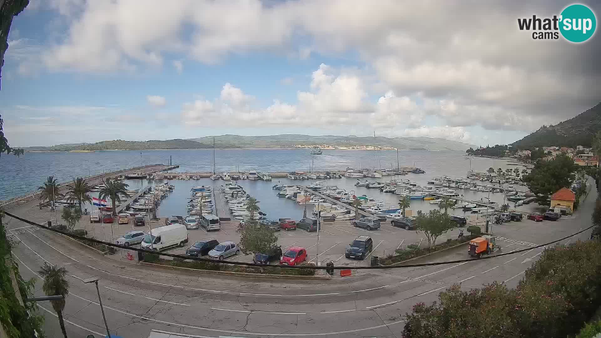 Webcam Orebić Uferpromenade – Fähre nach Korčula Live