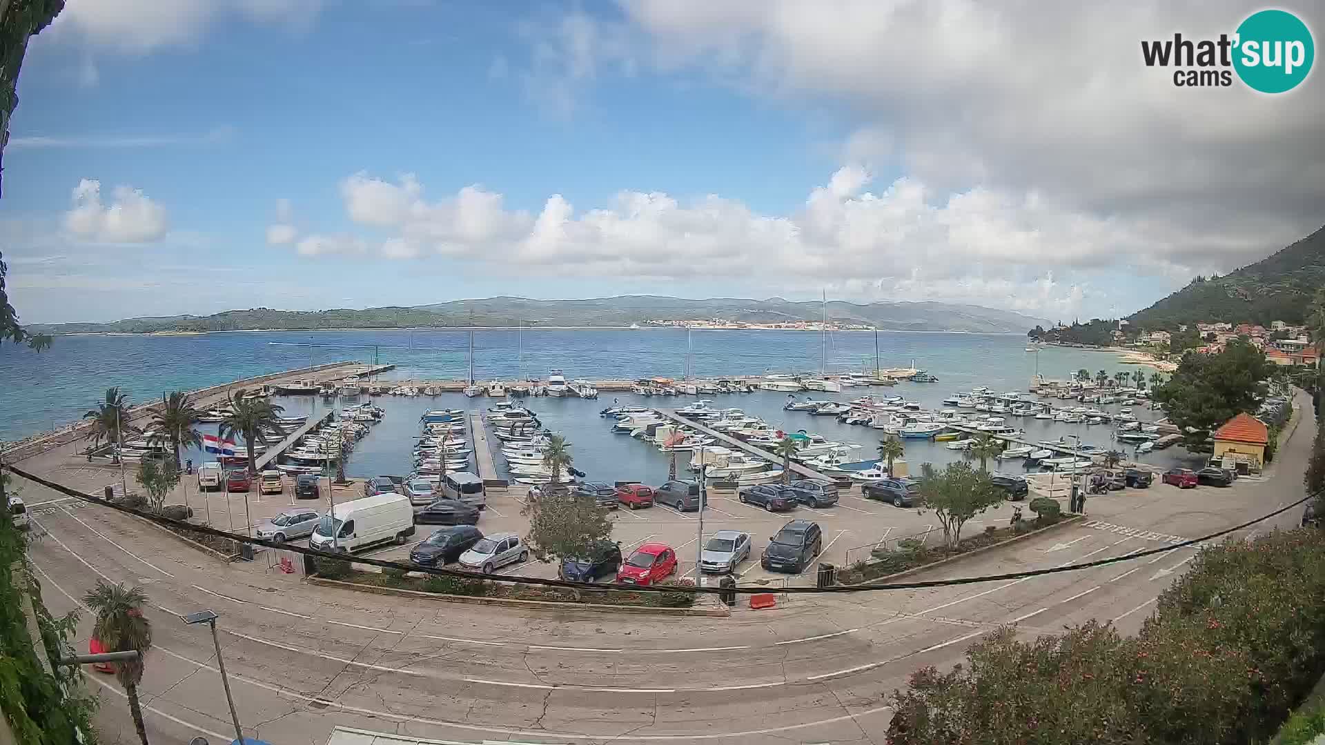 Webcam Orebić Riva – Ferry vers Korčula en direct