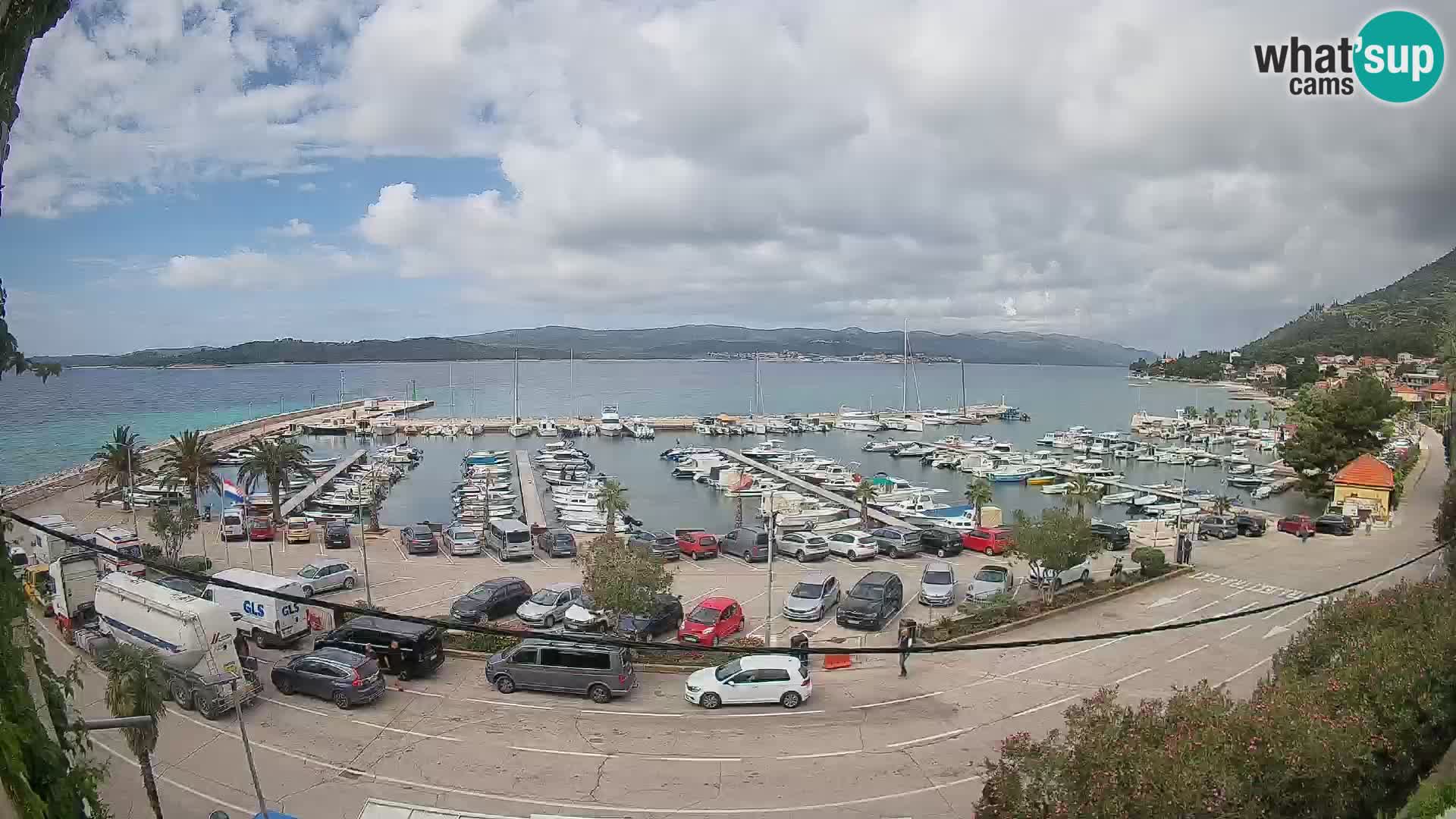 Webcam Orebić Uferpromenade – Fähre nach Korčula Live