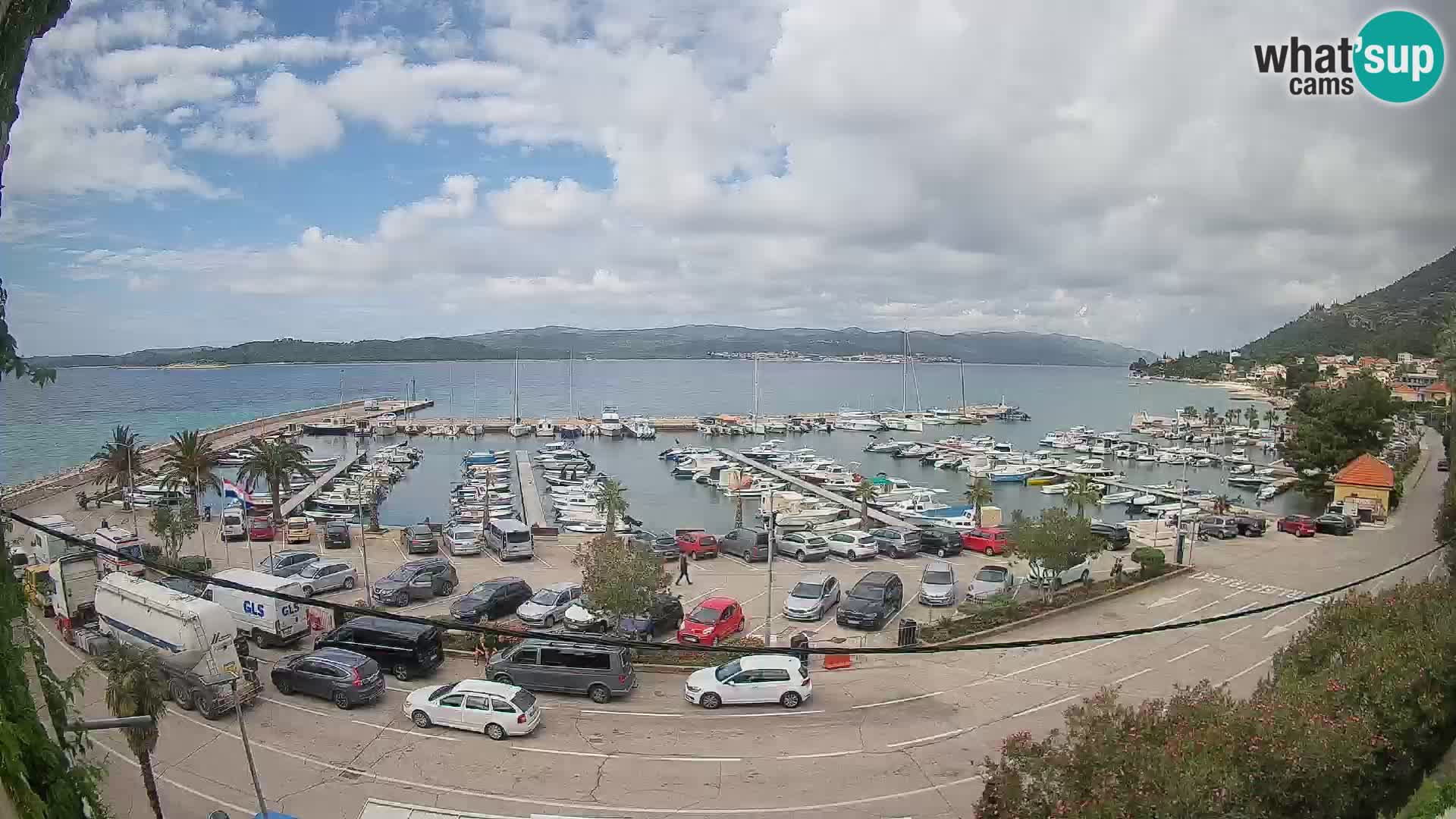 Webcam Orebić Riva – Ferry a Korčula en vivo