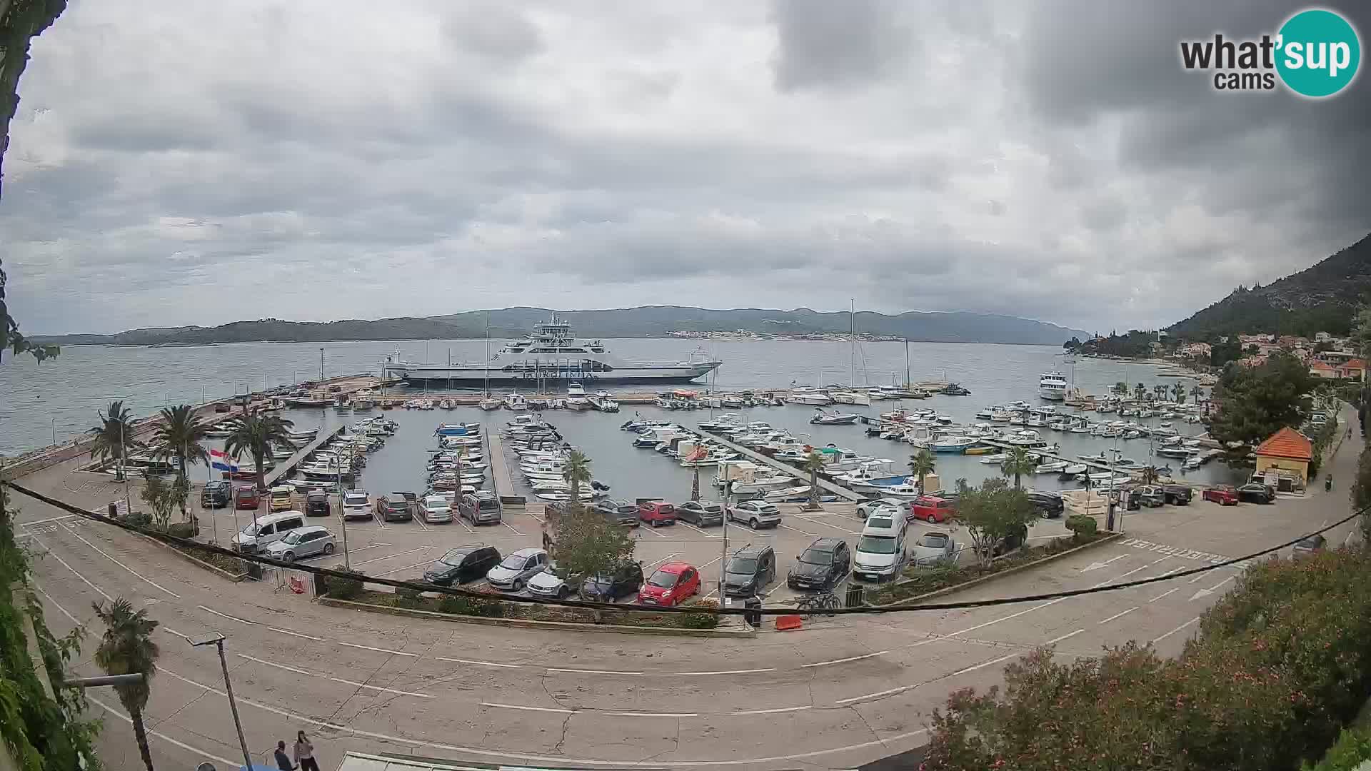 Webcam Orebić Riva – Ferry a Korčula en vivo