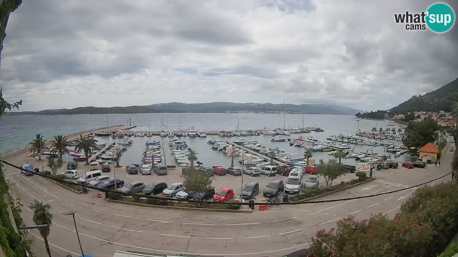 Webcam Orebić Riva – Ferry vers Korčula en direct