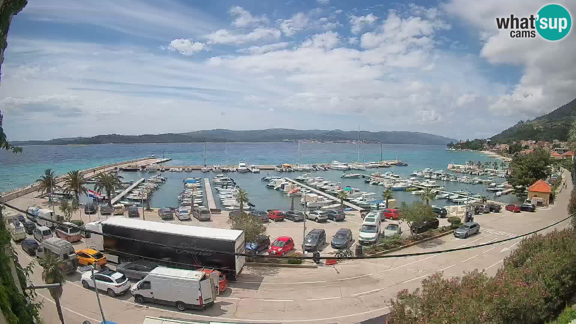 Webcam Orebić Riva – Ferry vers Korčula en direct