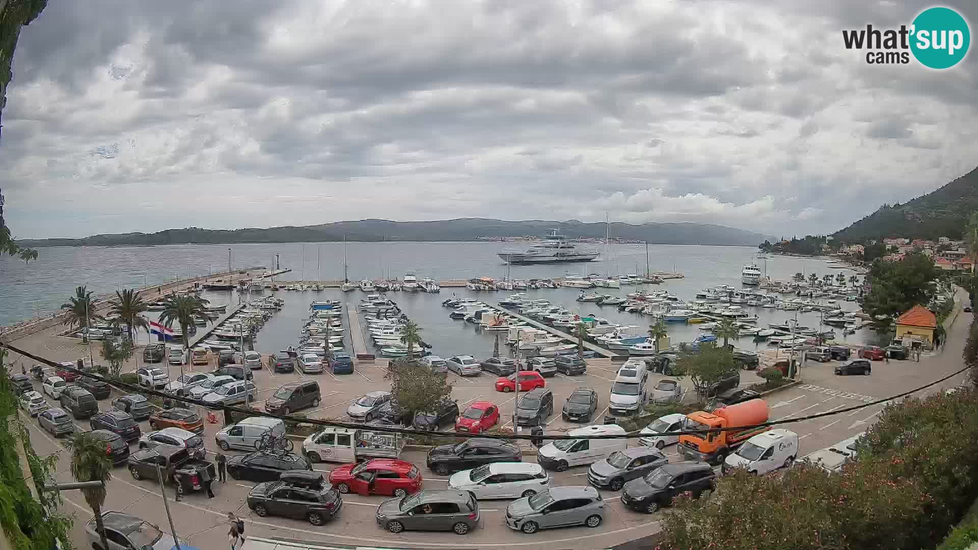 Webcam Orebić Riva – Ferry to Korčula Live