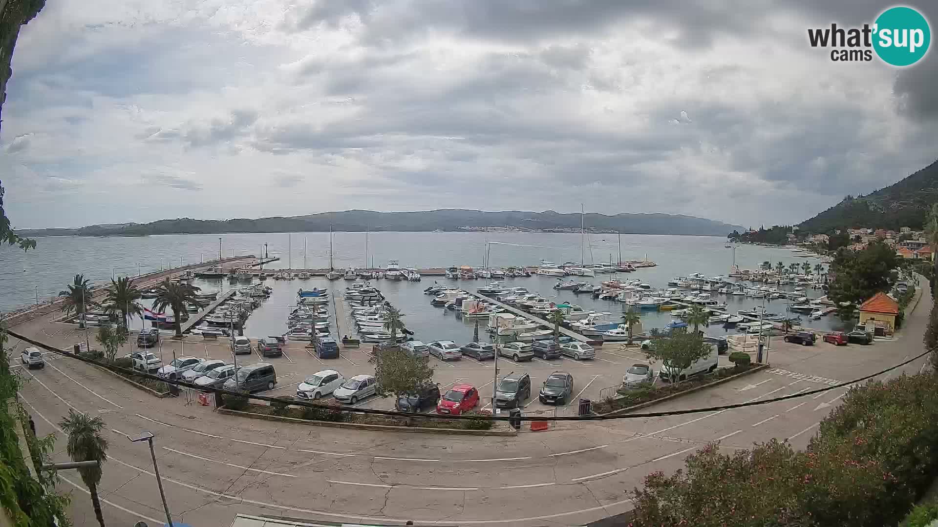 Webcam Orebić Riva – Ferry a Korčula en vivo