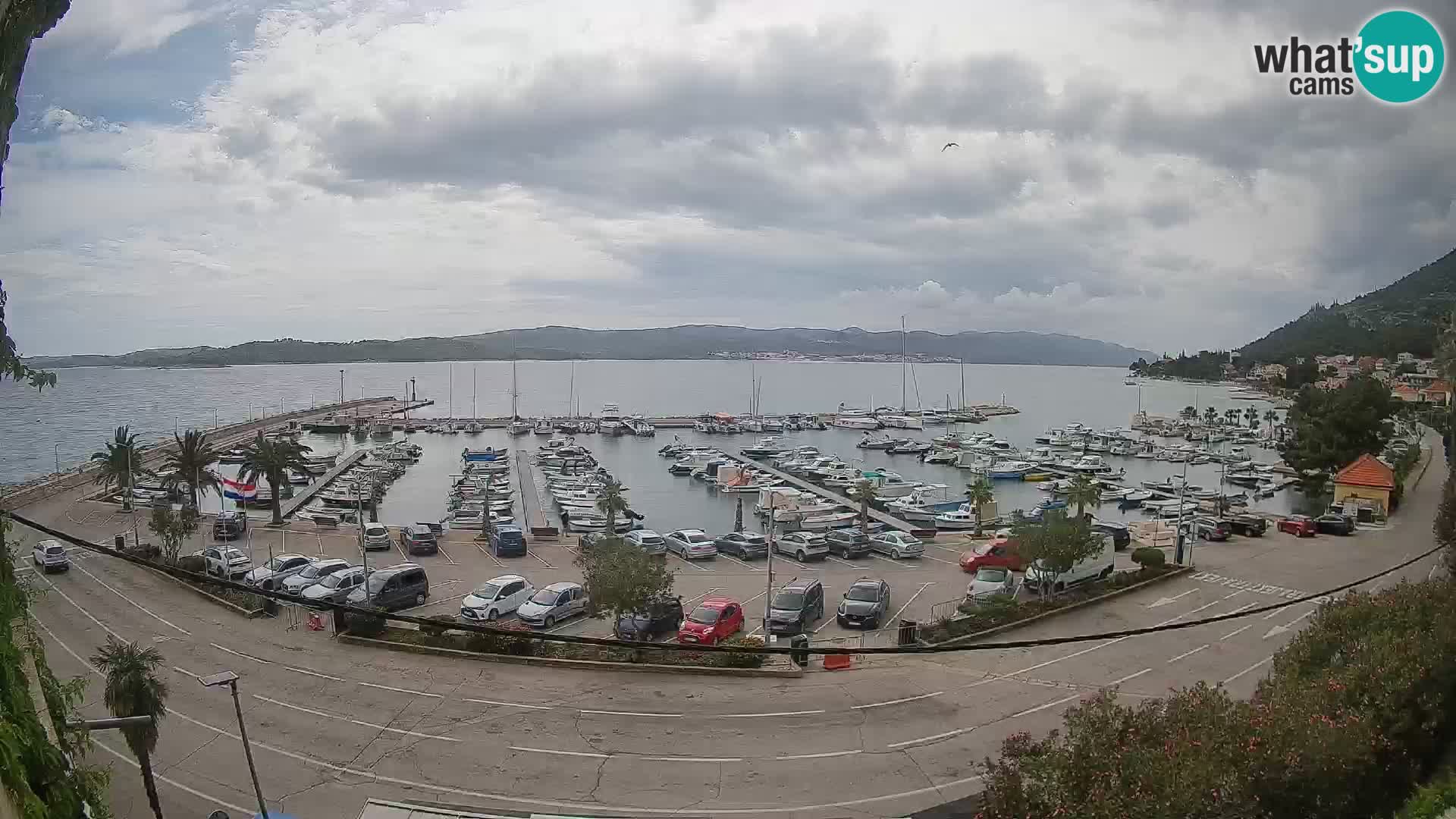 Webcam Orebić Riva – Ferry vers Korčula en direct