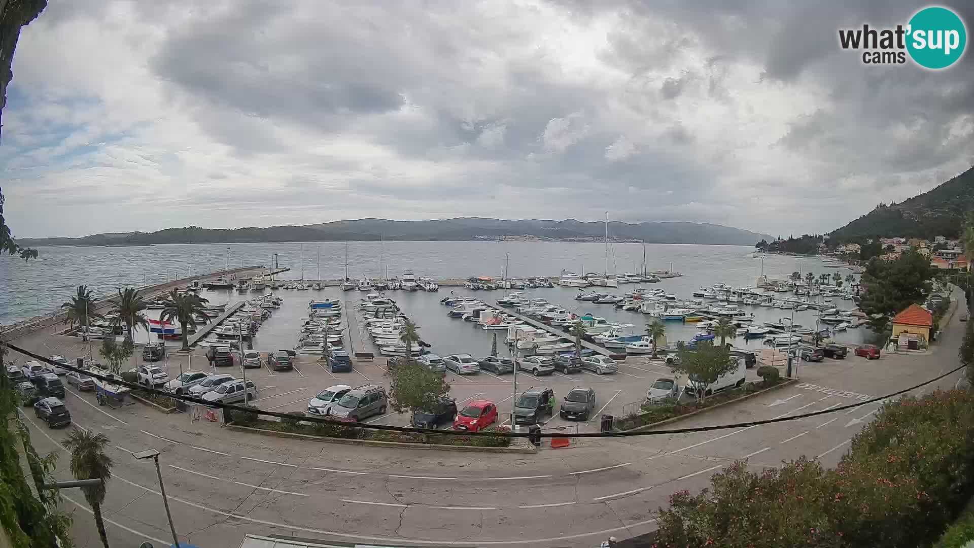 Webcam Orebić Uferpromenade – Fähre nach Korčula Live