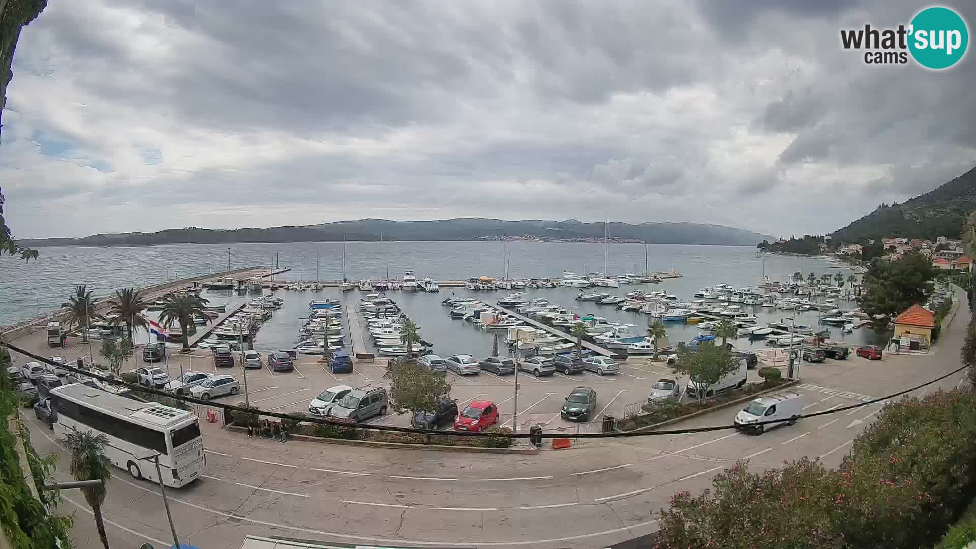 Web kamera Orebić Riva – Trajekt za Korčulu uživo