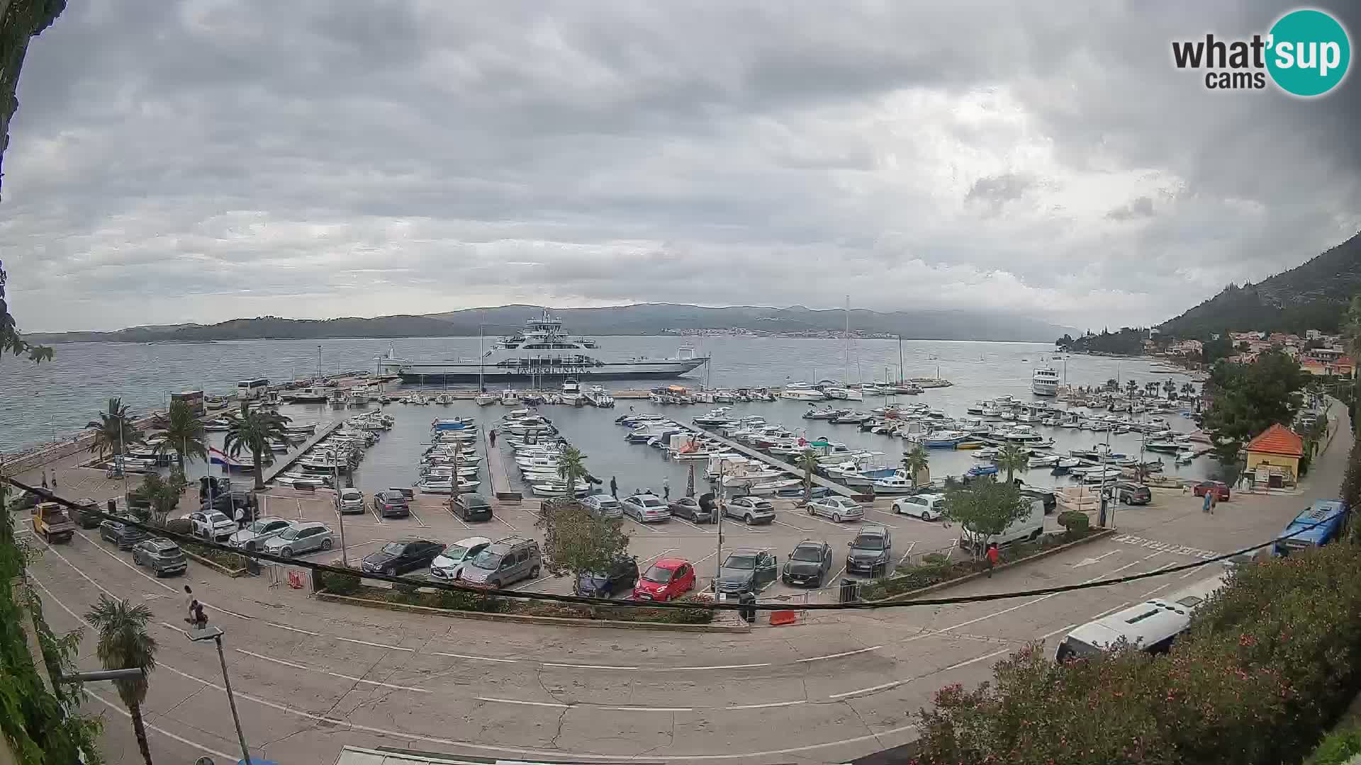 Webcam Orebić Riva – Ferry to Korčula Live