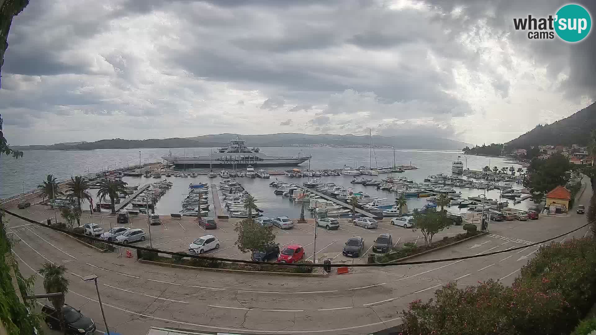 Webcam Orebić Riva – Ferry a Korčula en vivo