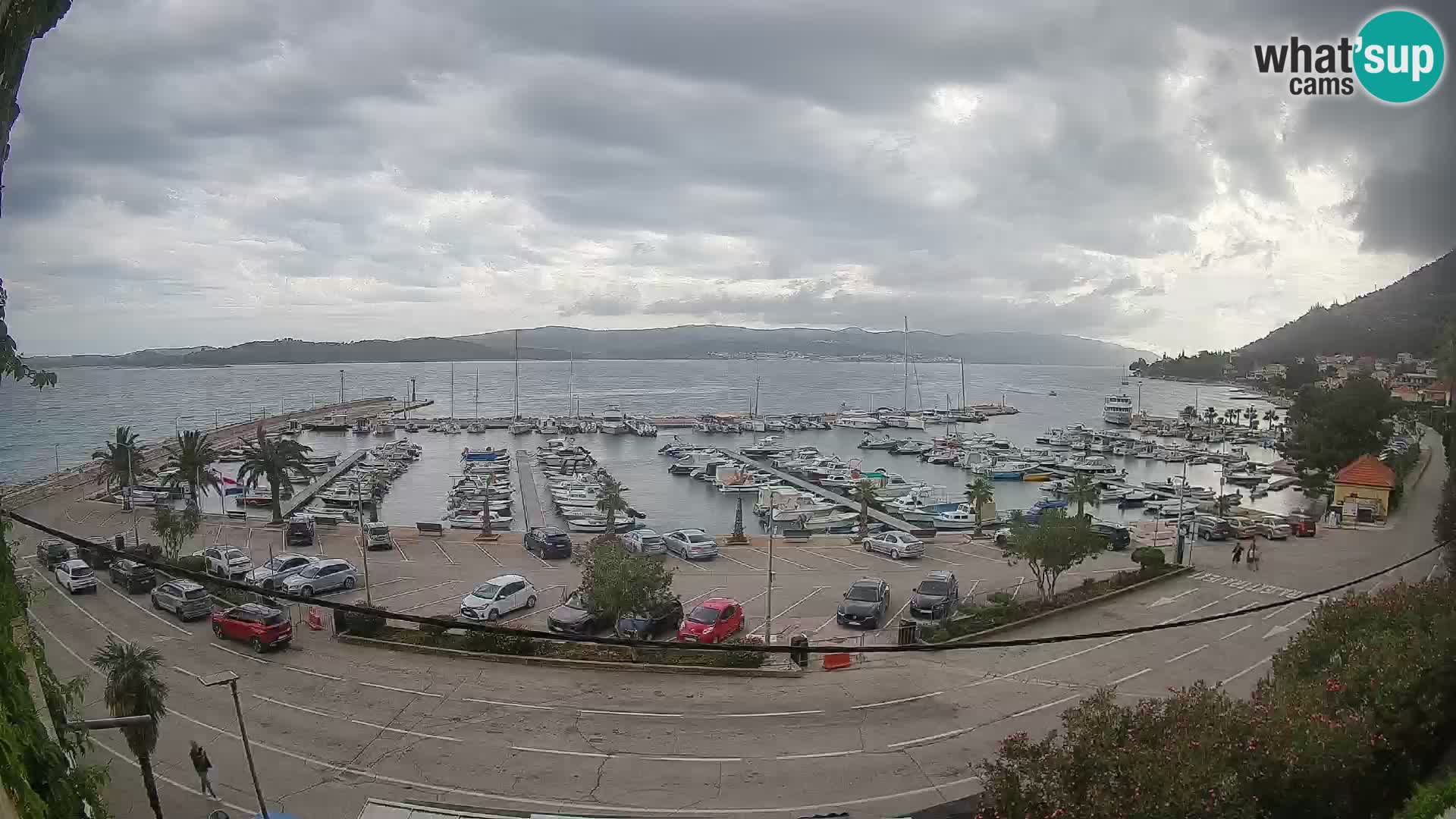 Webcam Orebić Riva – Ferry to Korčula Live
