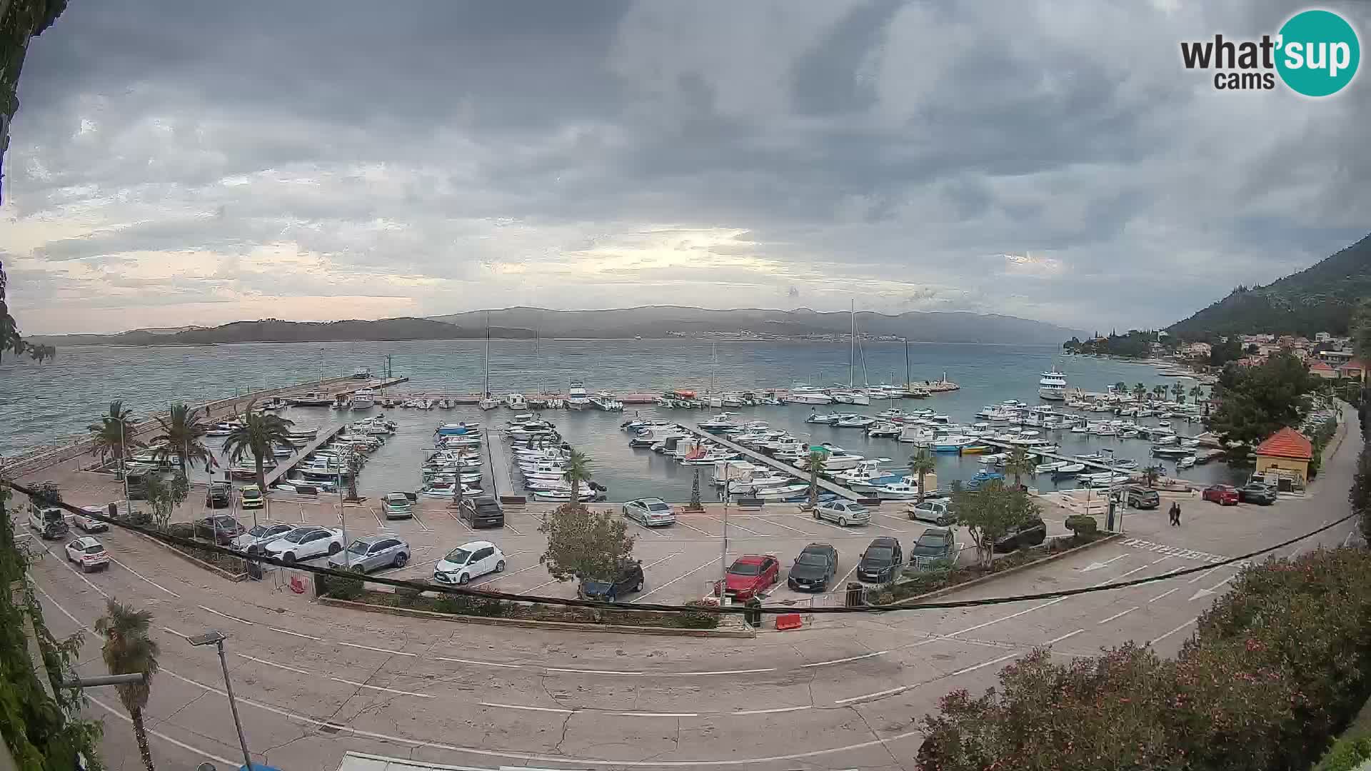 Webcam Orebić Riva – Ferry a Korčula en vivo