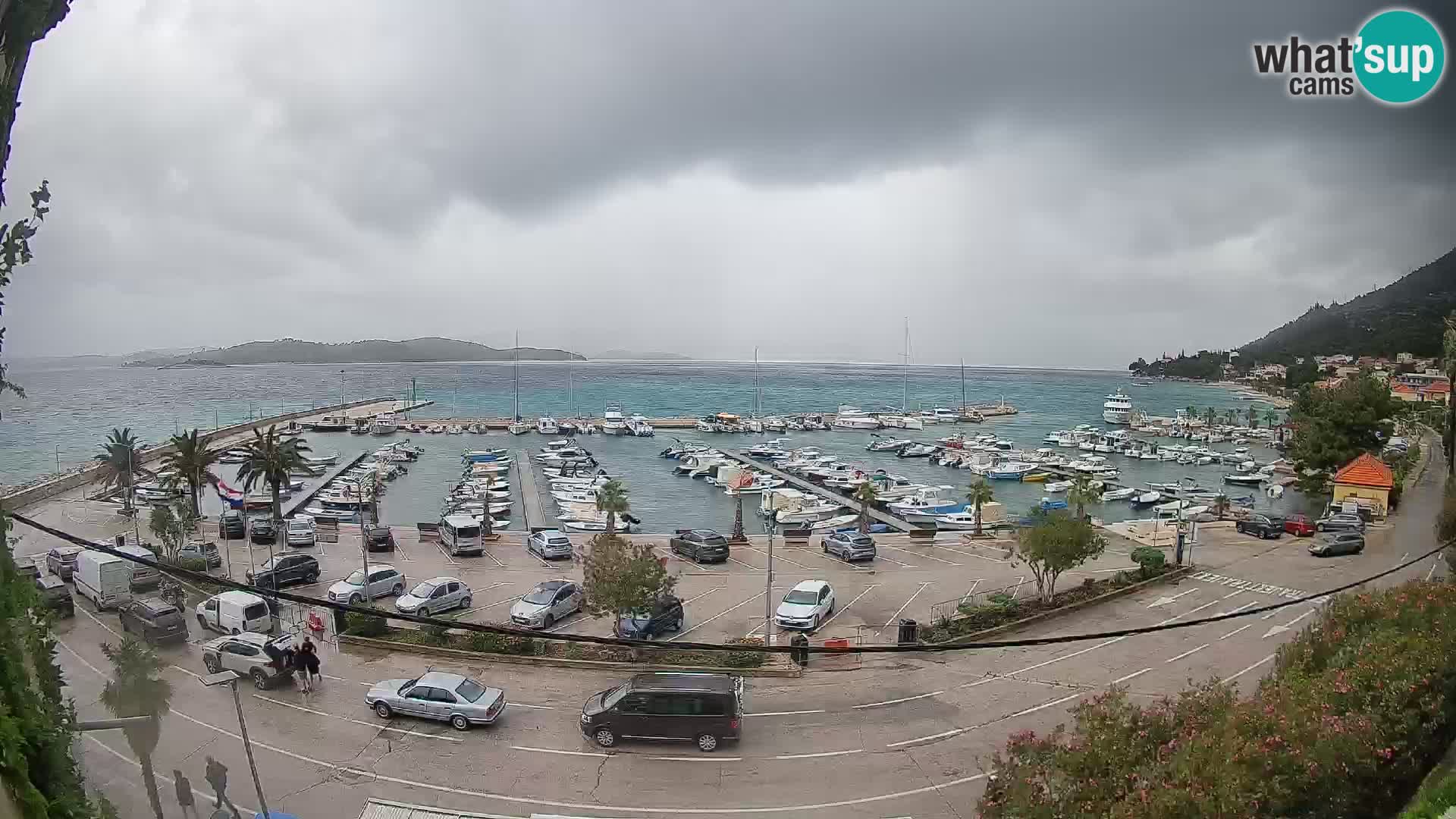 Webcam Orebić Uferpromenade – Fähre nach Korčula Live