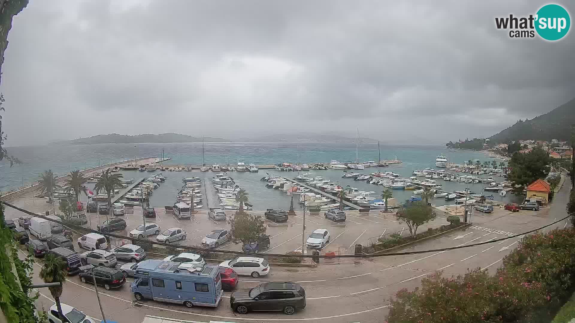 Webcam Orebić Uferpromenade – Fähre nach Korčula Live