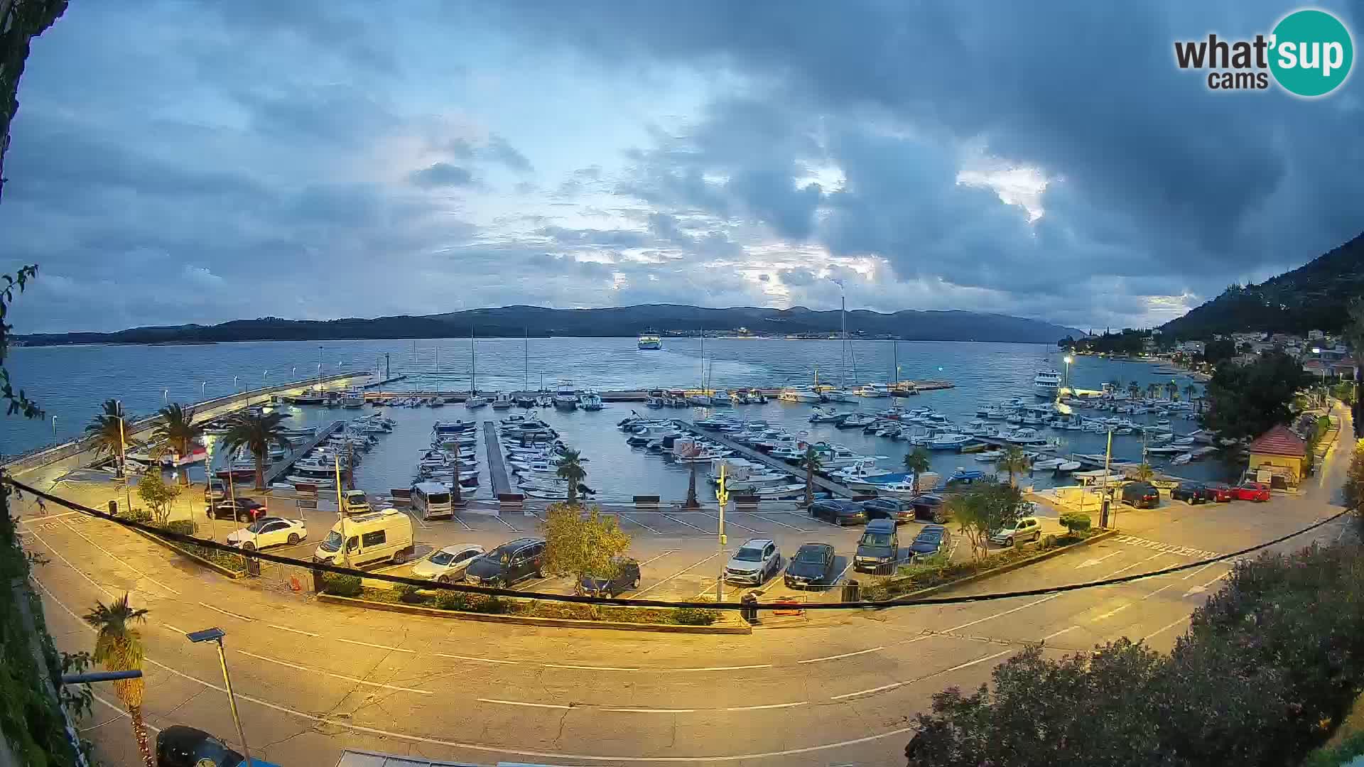 Webcam Orebić Riva – Ferry vers Korčula en direct