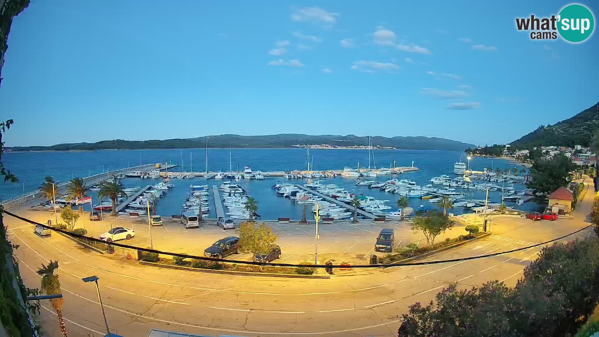 Webcam Orebić Riva – Ferry a Korčula en vivo