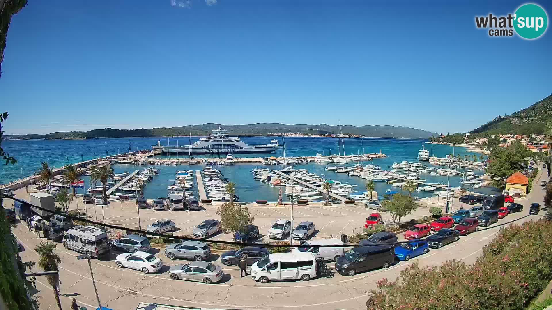 Webcam Orebić Riva – Ferry a Korčula en vivo