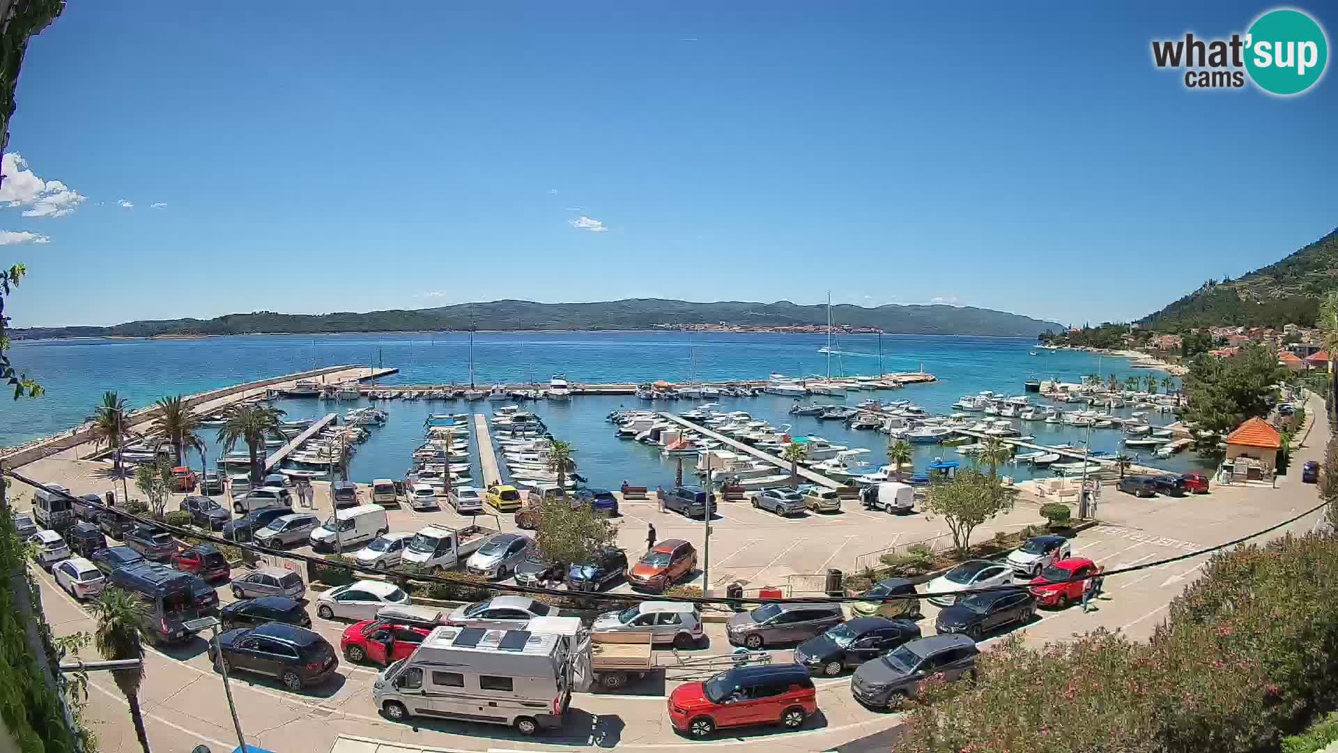 Web kamera Orebić Riva – Trajekt za Korčulu uživo