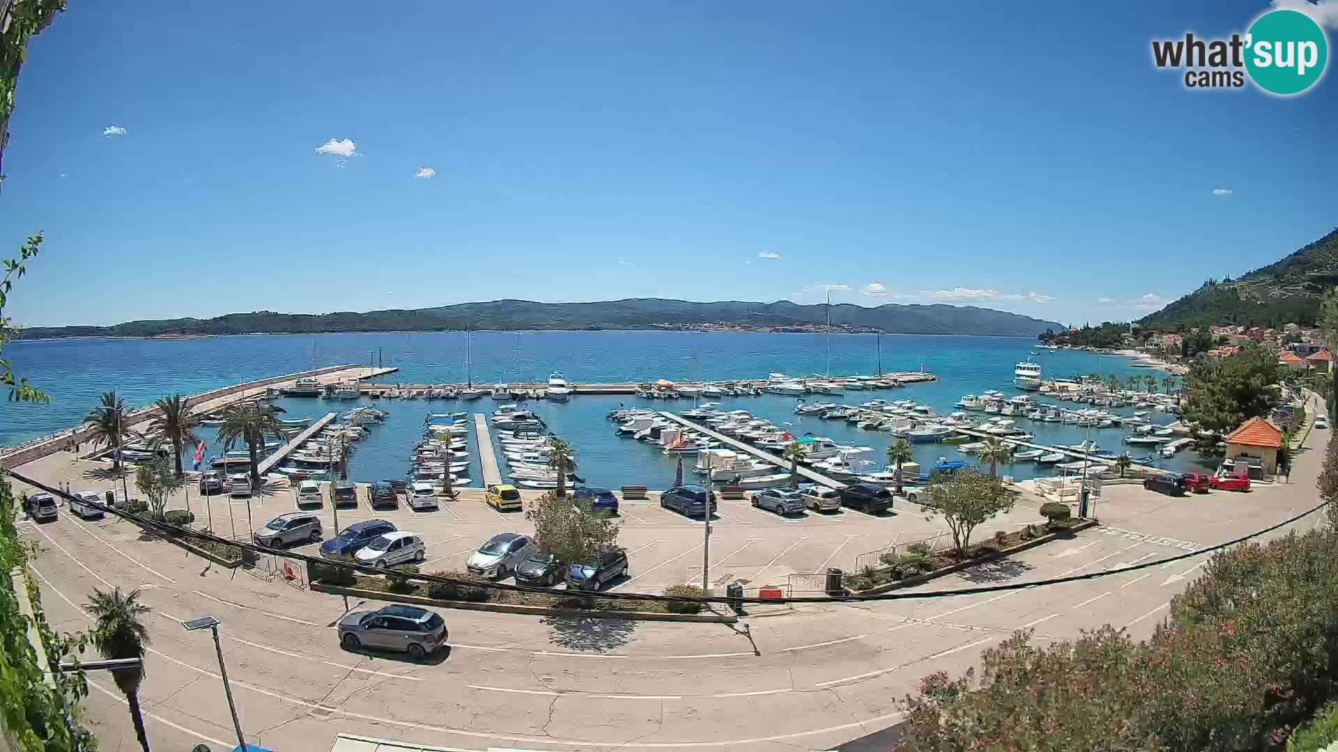 Web kamera Orebić Riva – Trajekt za Korčulu uživo