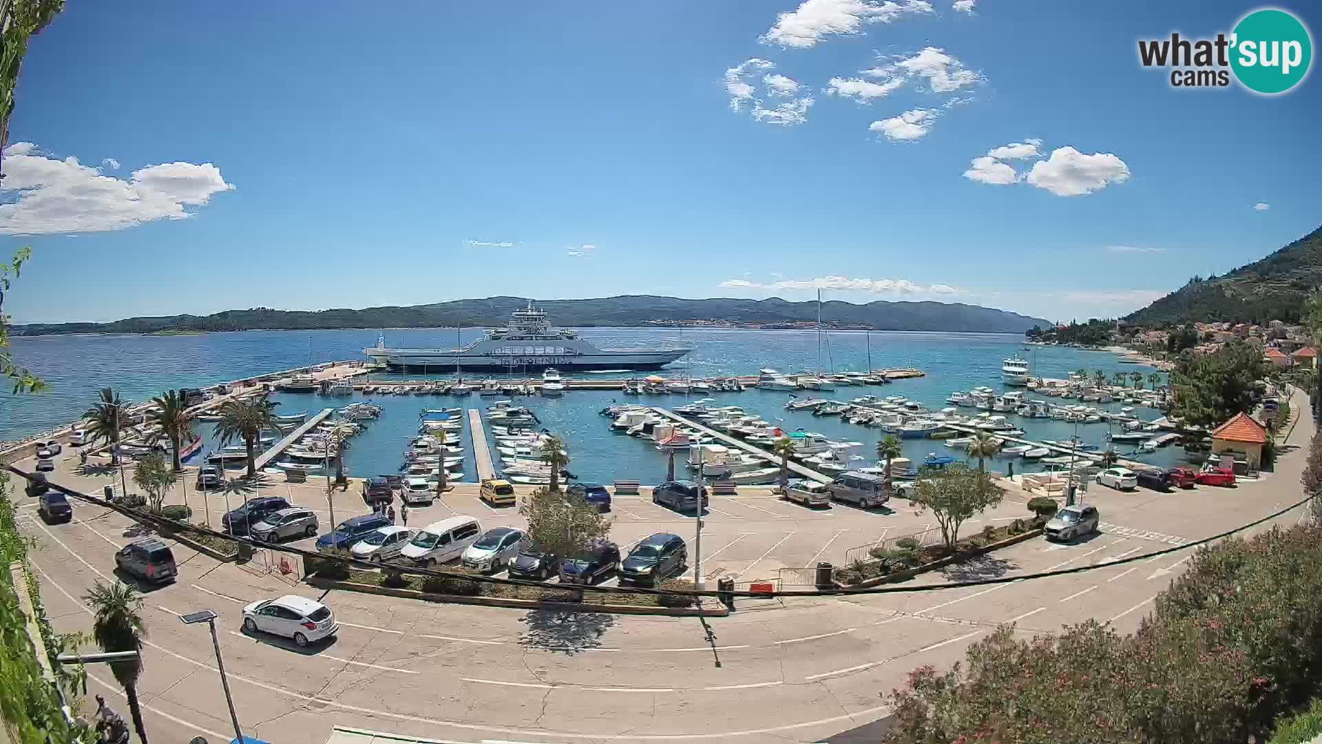 Webcam Orebić Riva – Ferry vers Korčula en direct