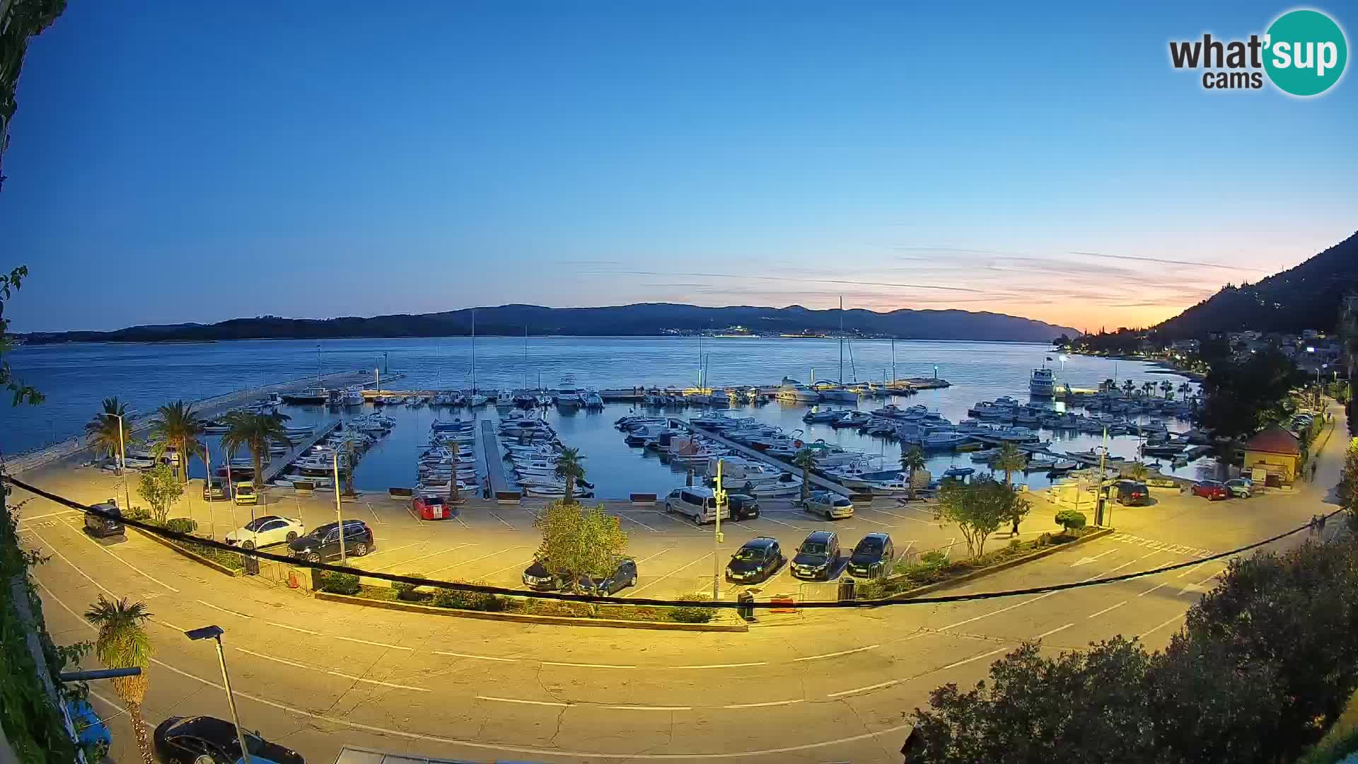 Webcam Orebić Riva – Ferry to Korčula Live