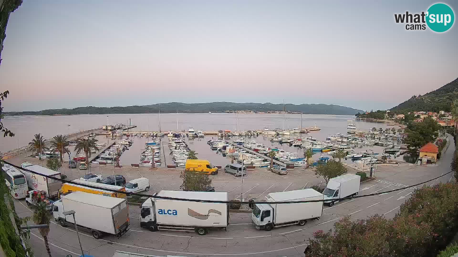 Webcam Orebić Riva – Ferry vers Korčula en direct