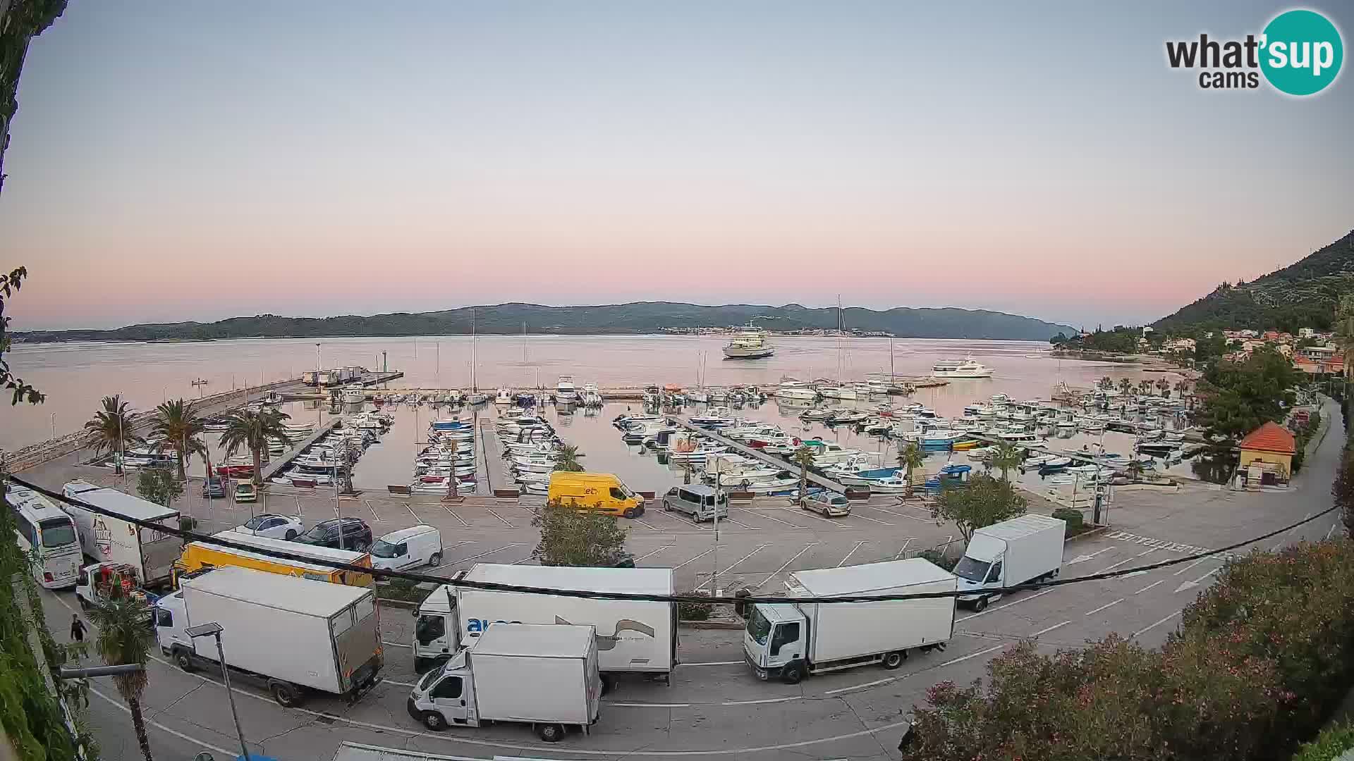 Webcam Orebić Riva – Ferry to Korčula Live