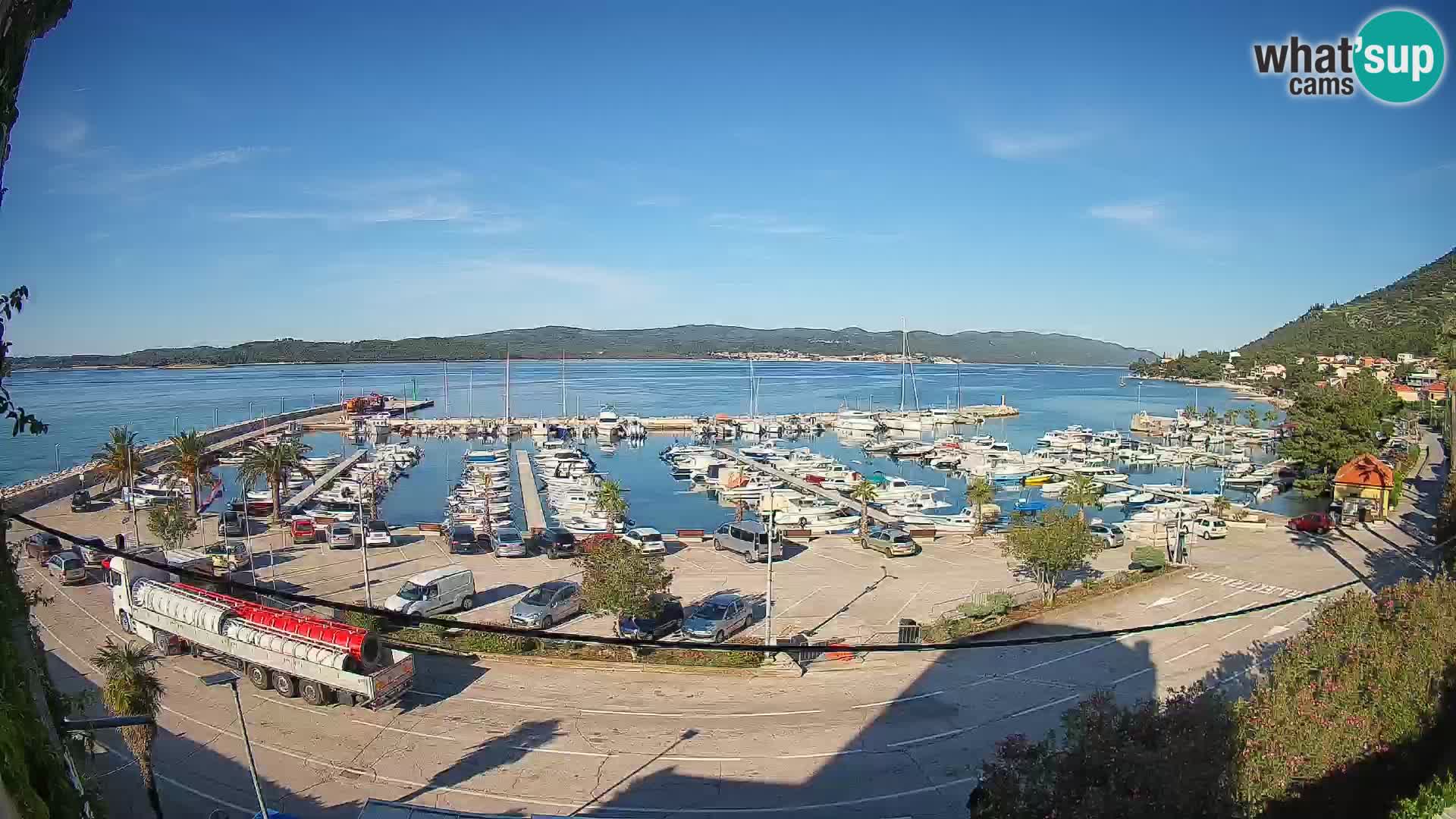 Webcam Orebić Riva – Ferry vers Korčula en direct