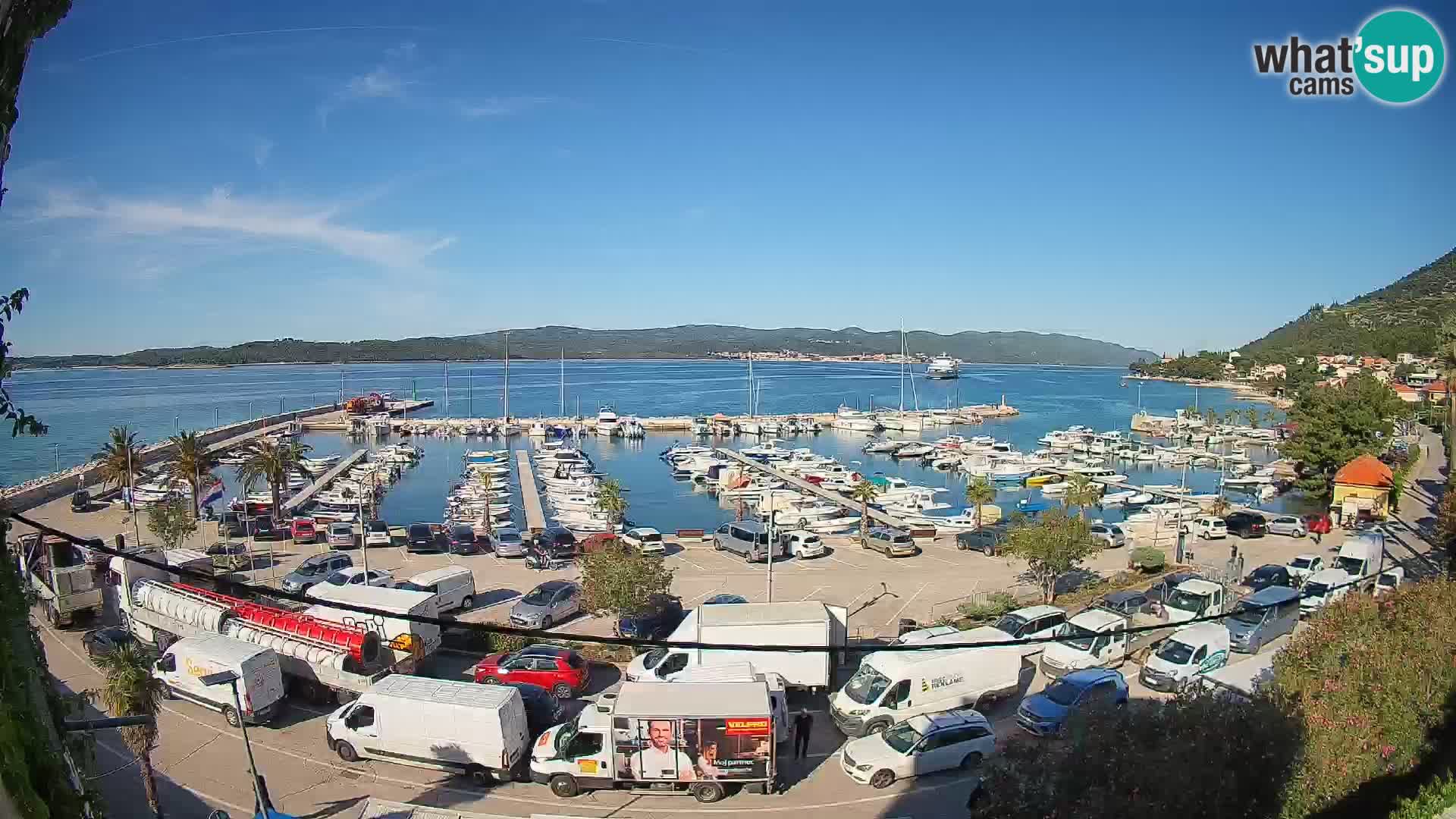 Webcam Orebić Riva – Ferry a Korčula en vivo