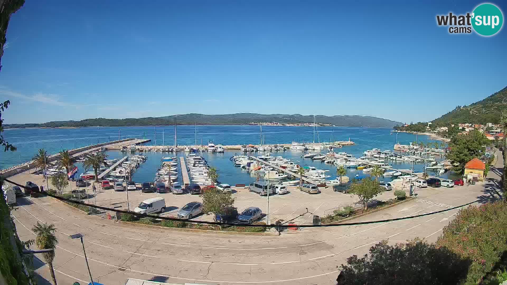 Webcam Orebić Uferpromenade – Fähre nach Korčula Live