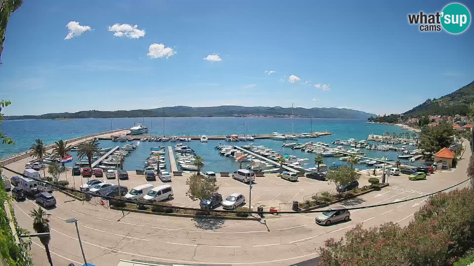 Webcam Orebić Riva – Ferry to Korčula Live