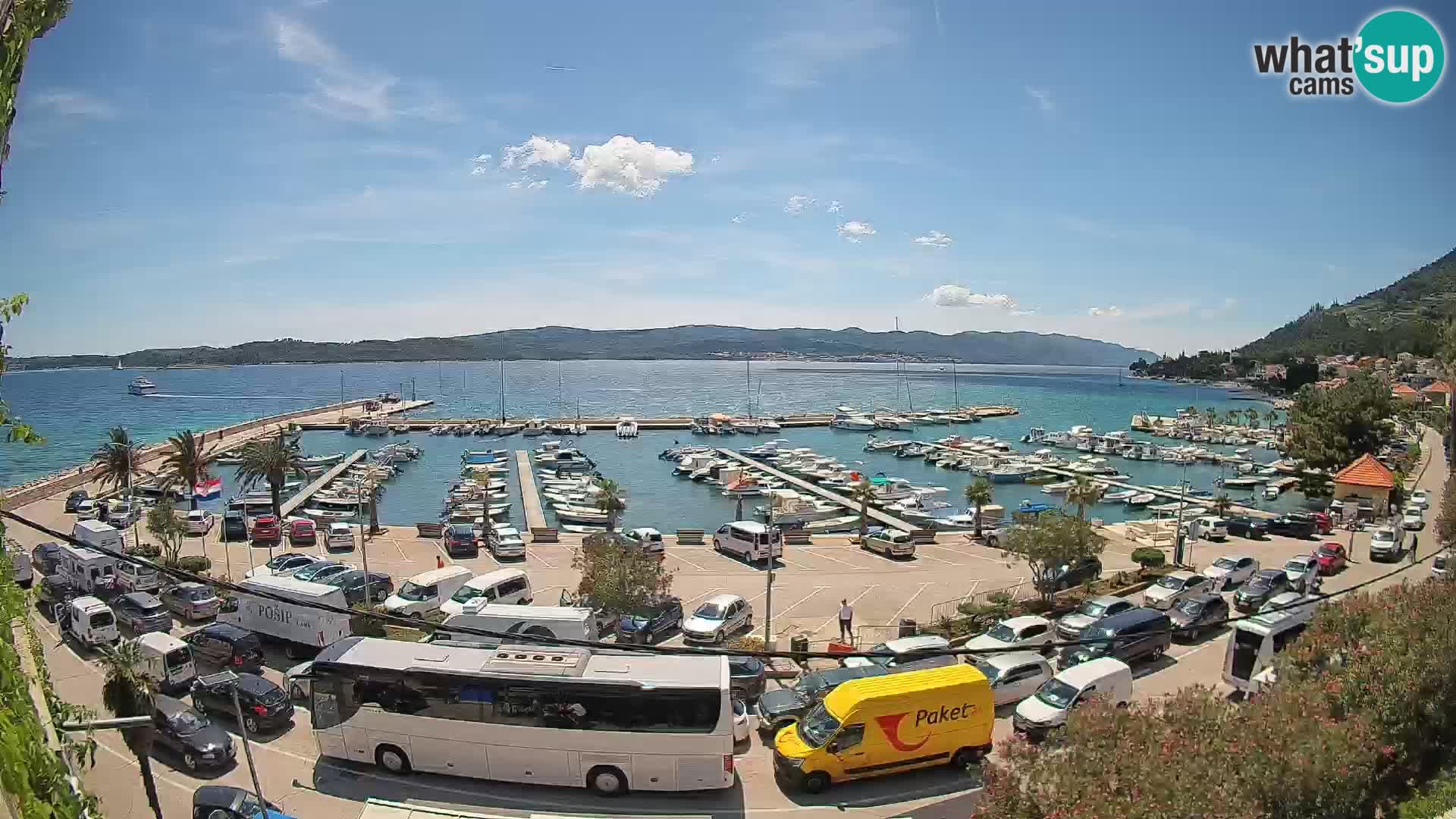 Webcam Orebić Riva – Ferry to Korčula Live