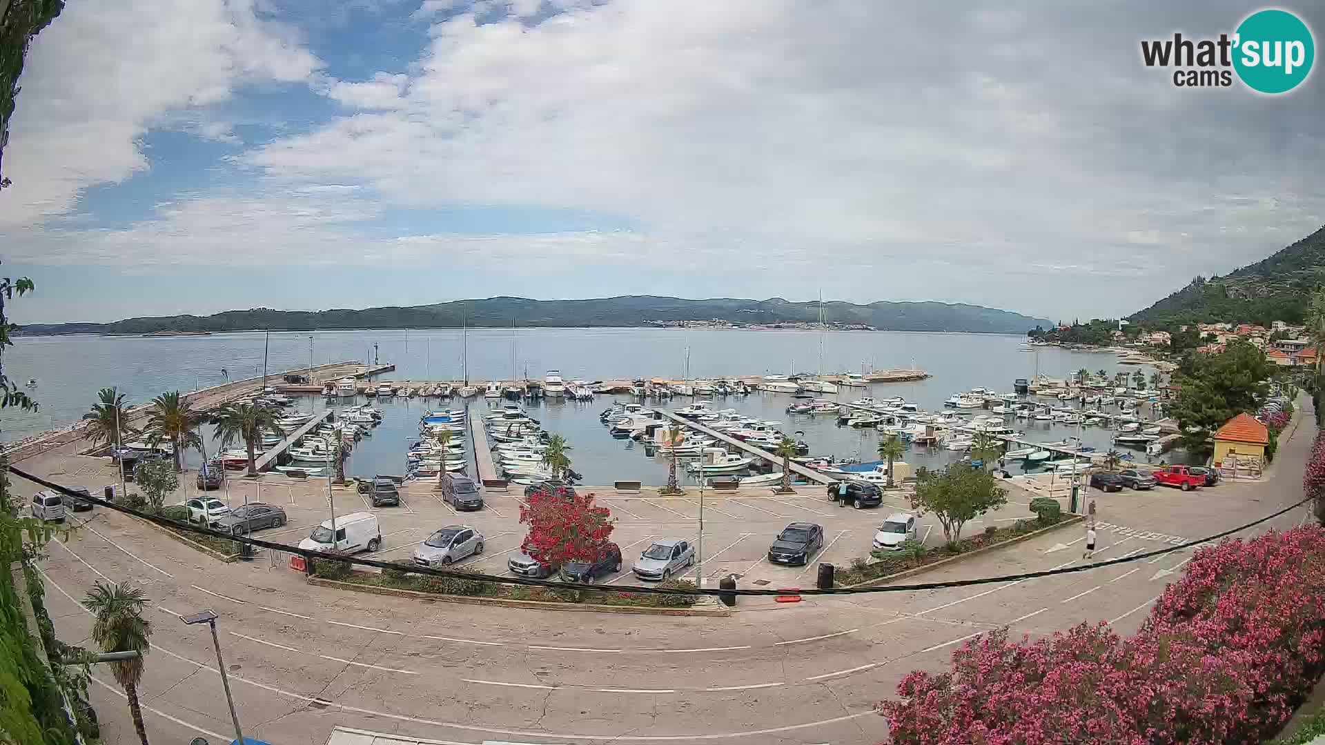 Webcam Orebić Riva – Ferry to Korčula Live