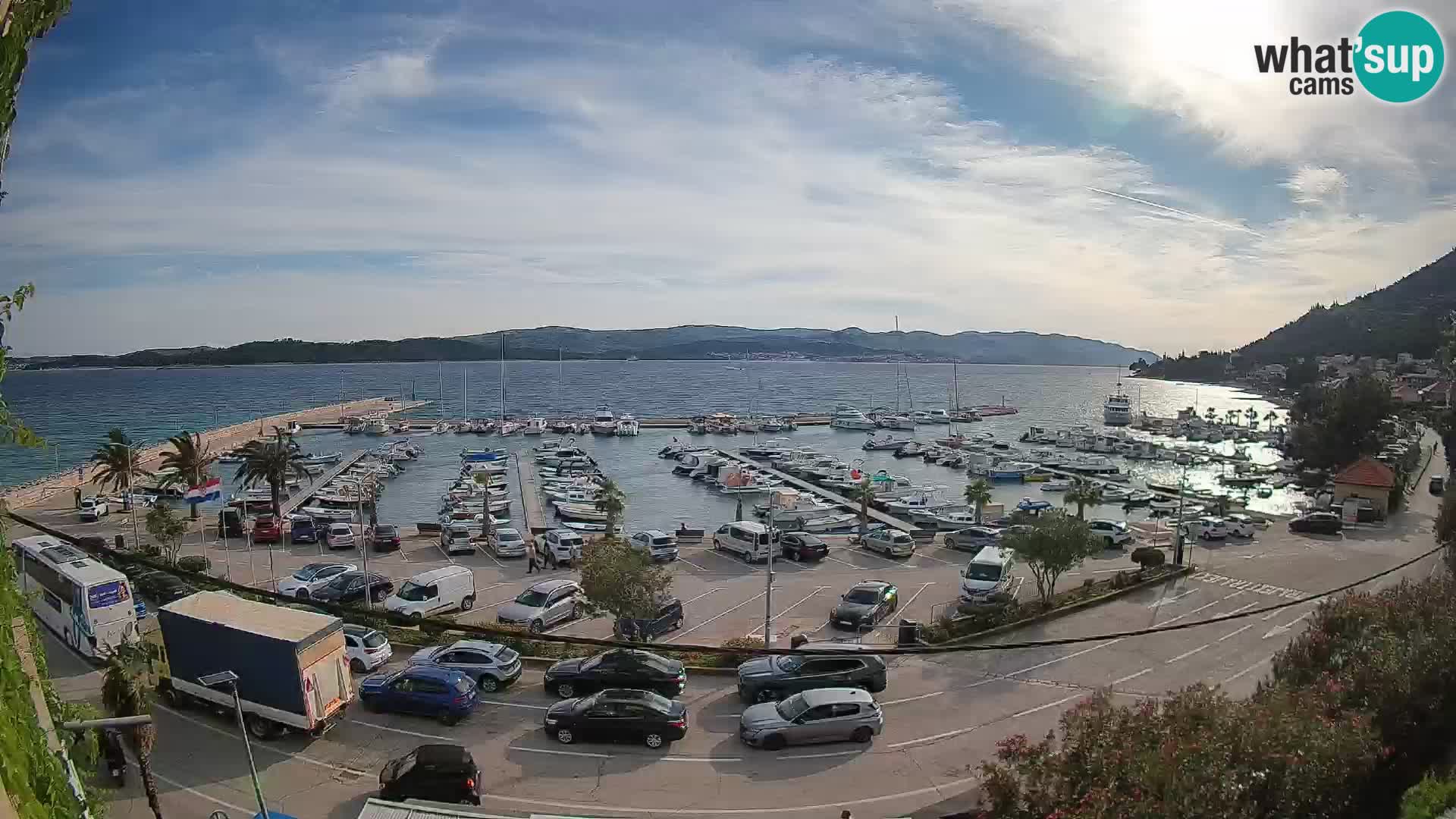 Web kamera Orebić Riva – Trajekt za Korčulu uživo
