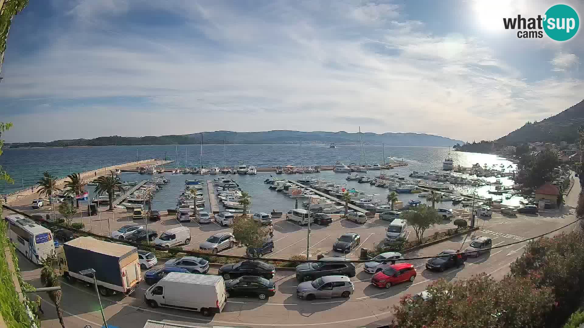 Web kamera Orebić Riva – Trajekt za Korčulu uživo