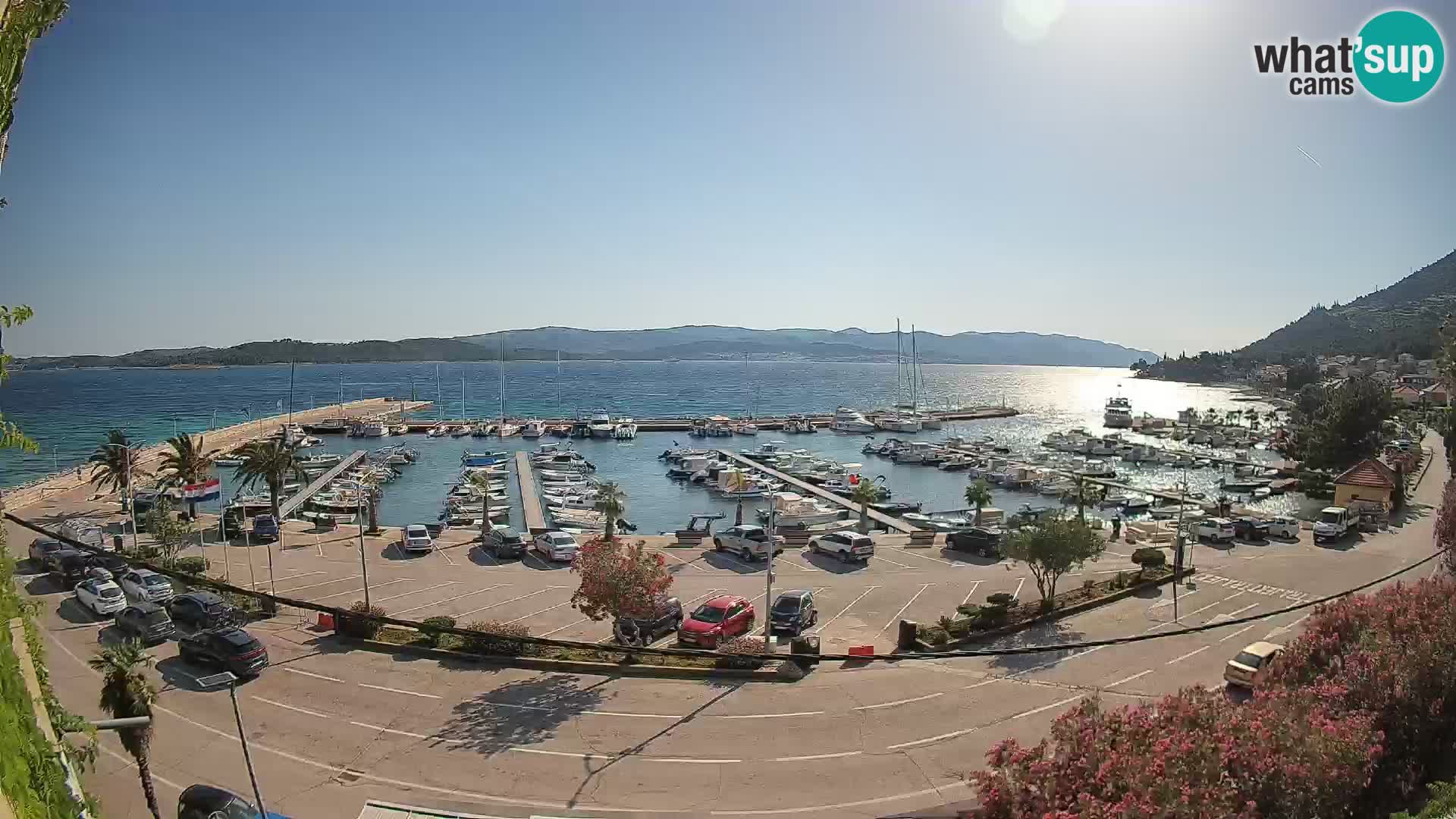 Webcam Orebić Riva – Ferry to Korčula Live
