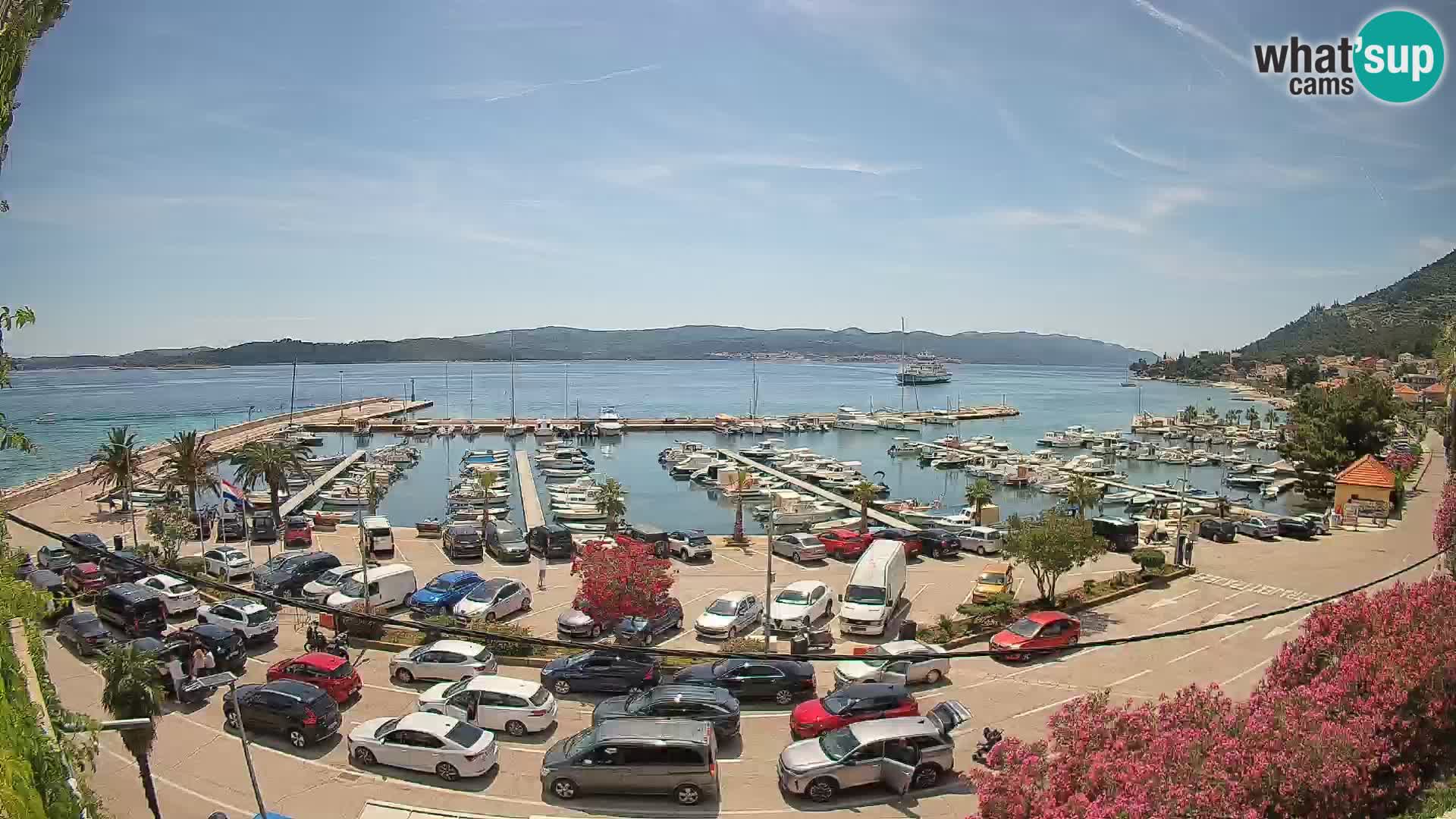 Webcam Orebić Riva – Ferry to Korčula Live