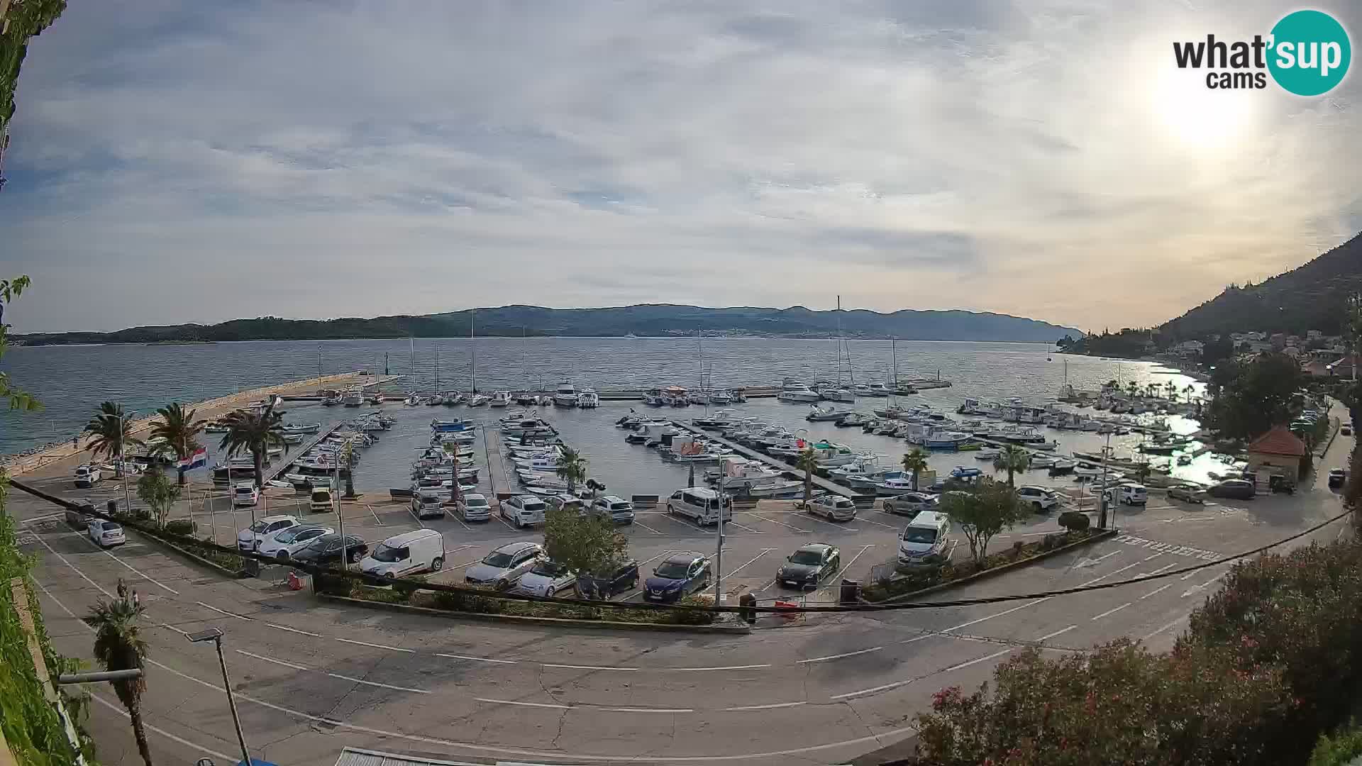 Webcam Orebić Riva – Ferry a Korčula en vivo