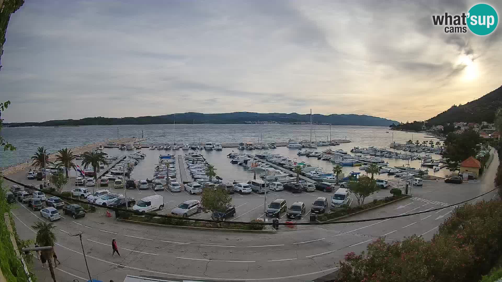 Webcam Orebić Uferpromenade – Fähre nach Korčula Live