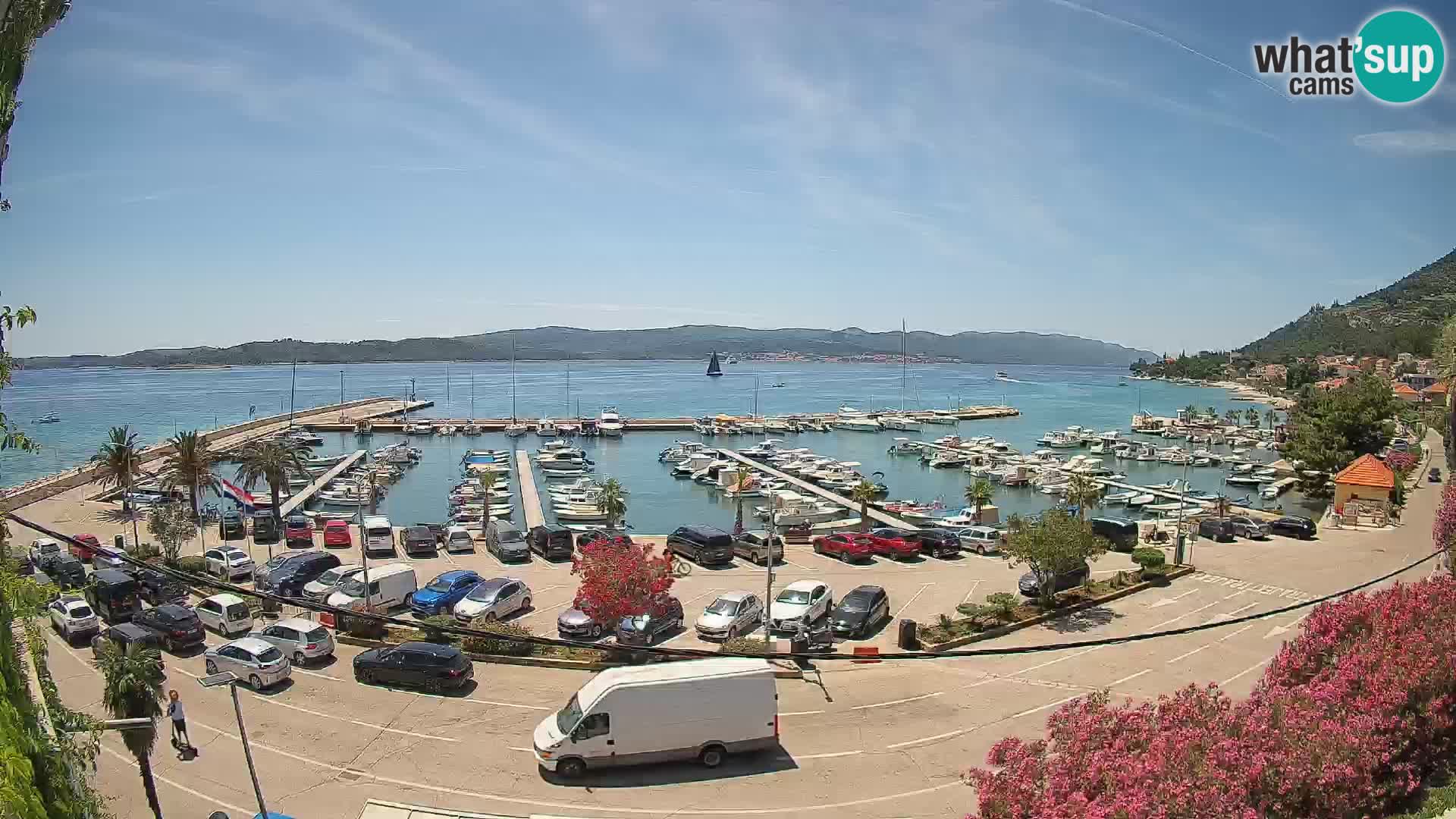 Webcam Orebić Uferpromenade – Fähre nach Korčula Live